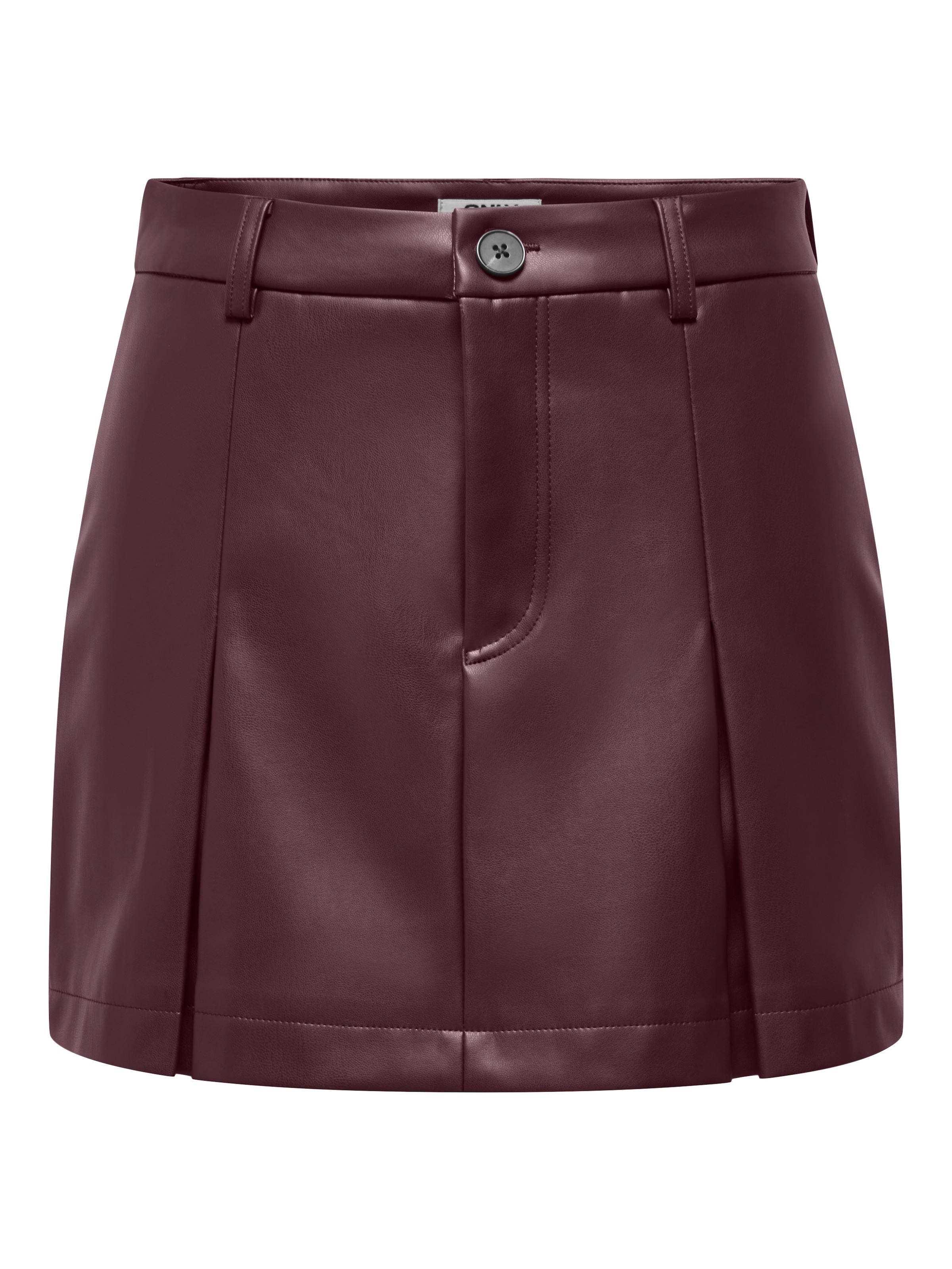 ONLY Lederimitatrock »ONLNIELLA HW PLEAT FAUX LEATHE SKIRT PNT« Lederimitat