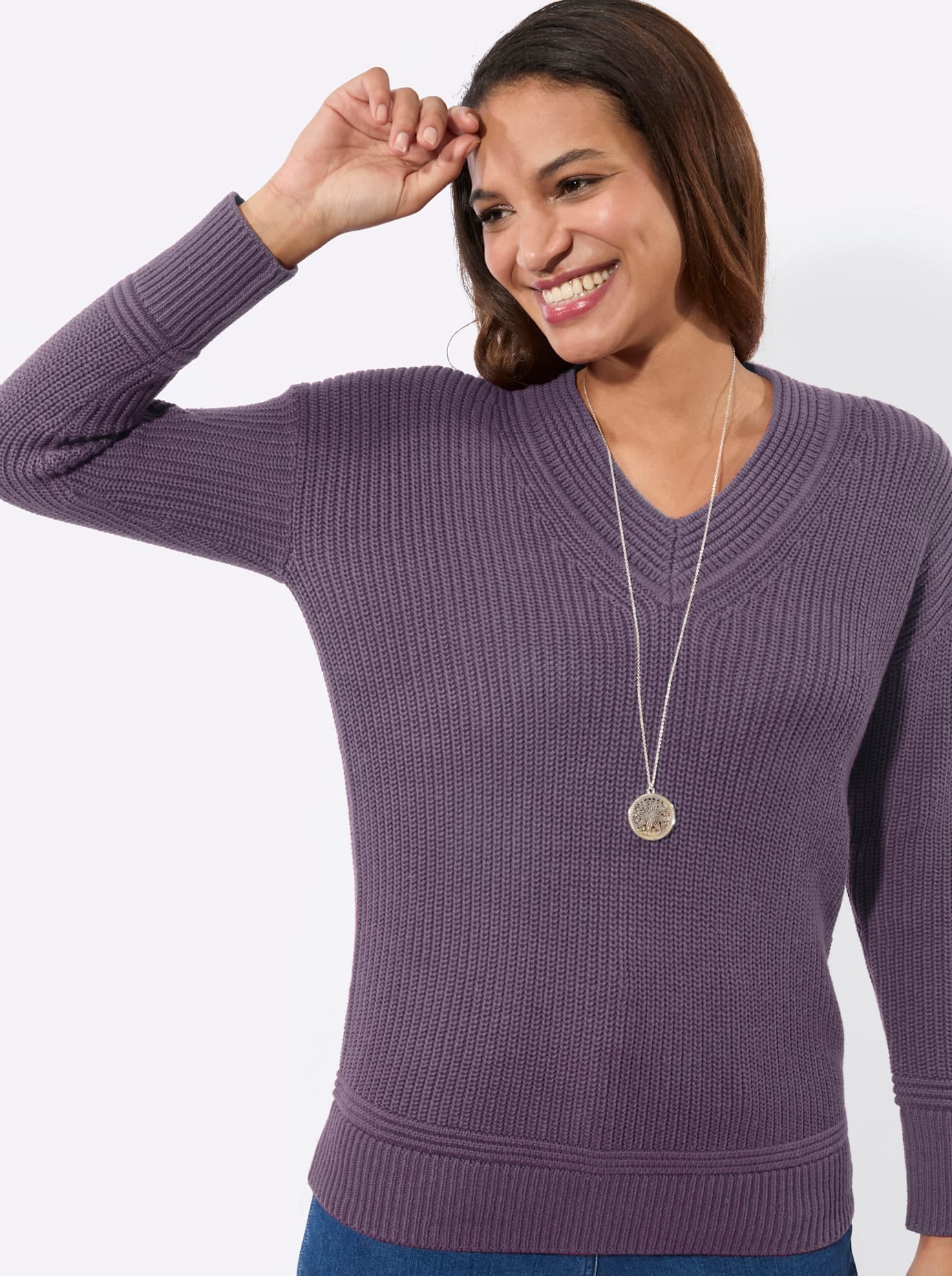 Casual Looks Pull col V »V-Ausschnitt-Pullover«