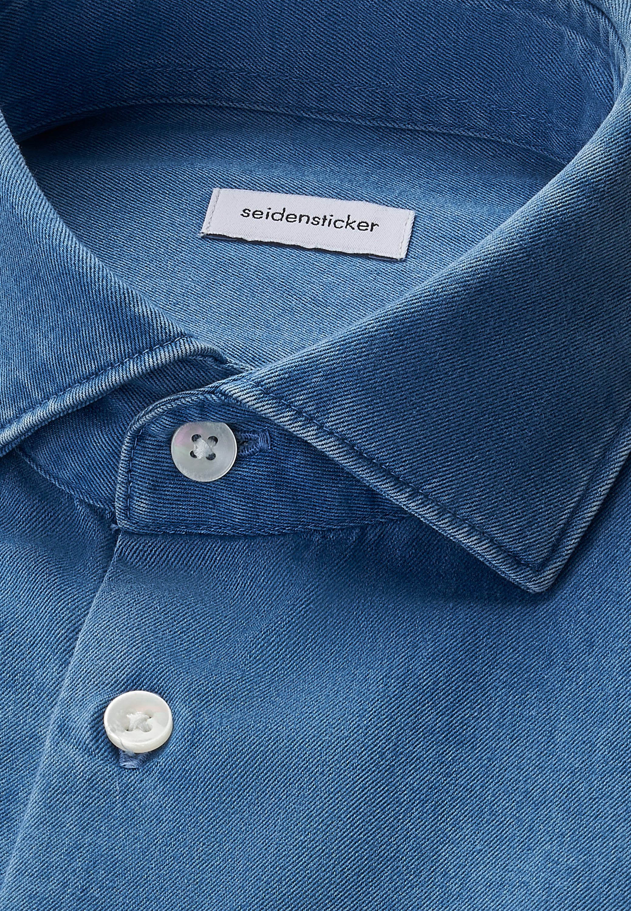 seidensticker Chemise en jean Slim col Kent 1/1 en denim