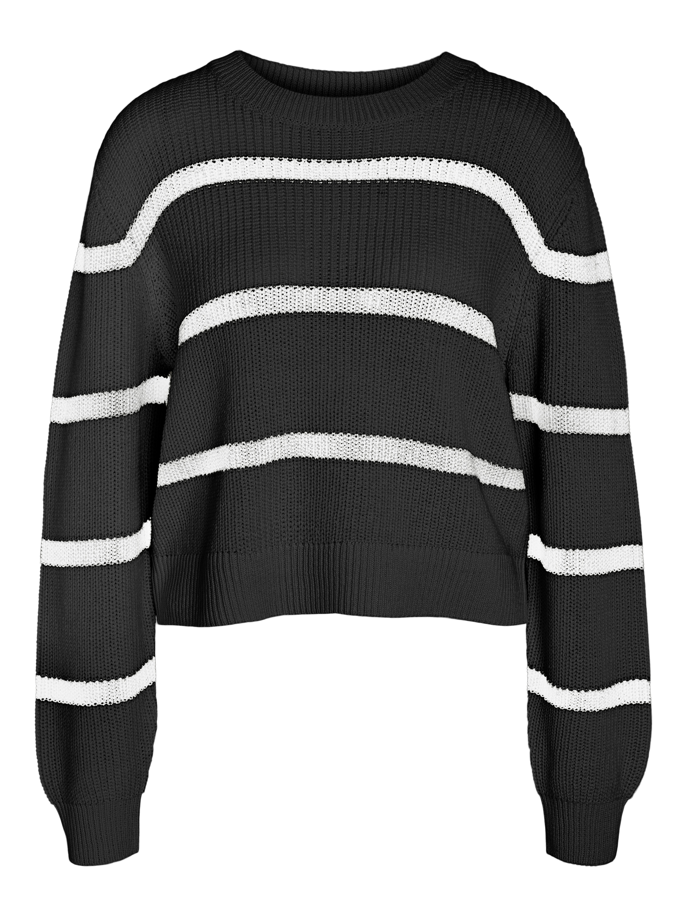 Noisy may Strickpullover »NMMAYSA L/S STRIPE O-NECK KNIT NOOS«
