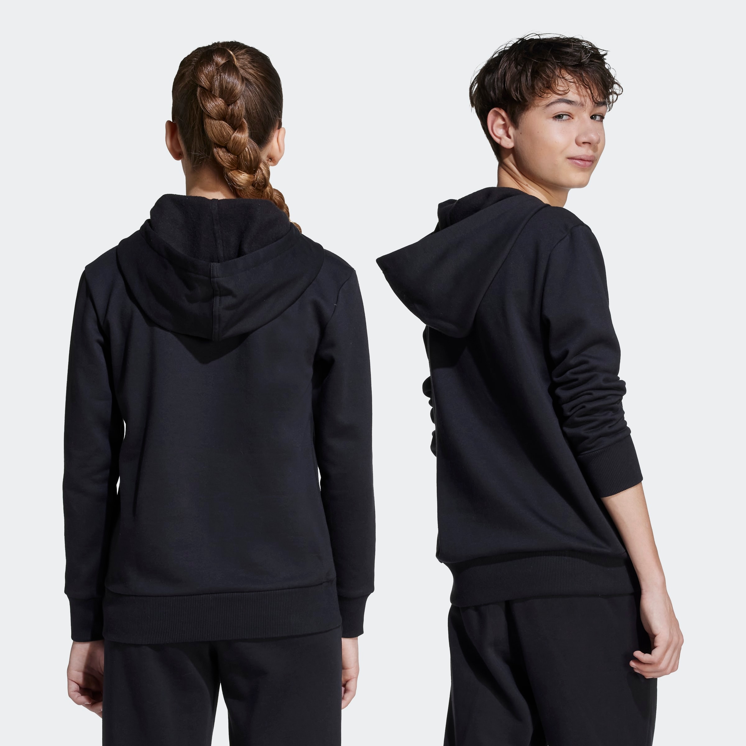 adidas Sportswear Sweat à capuche »ESSENTIALS KIDS HOODIE«, pour enfants, avec capuche, sans fermeture, longueur normale
