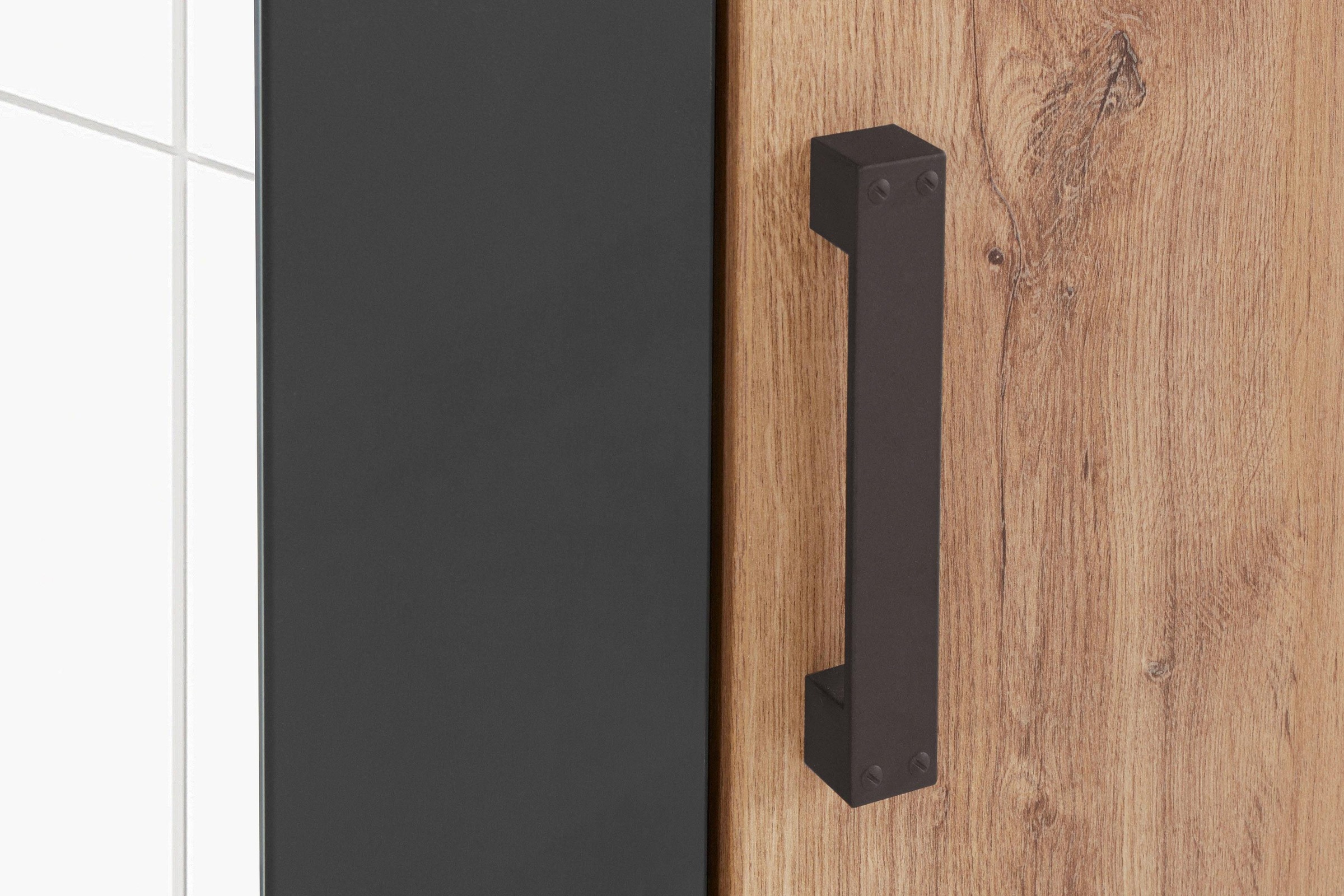 Wimex Drehtürenschrank »Malmö, Kleiderschrank mit Spiegel, Made in Germany« im Industrial Look, 180 oder 225cm breit