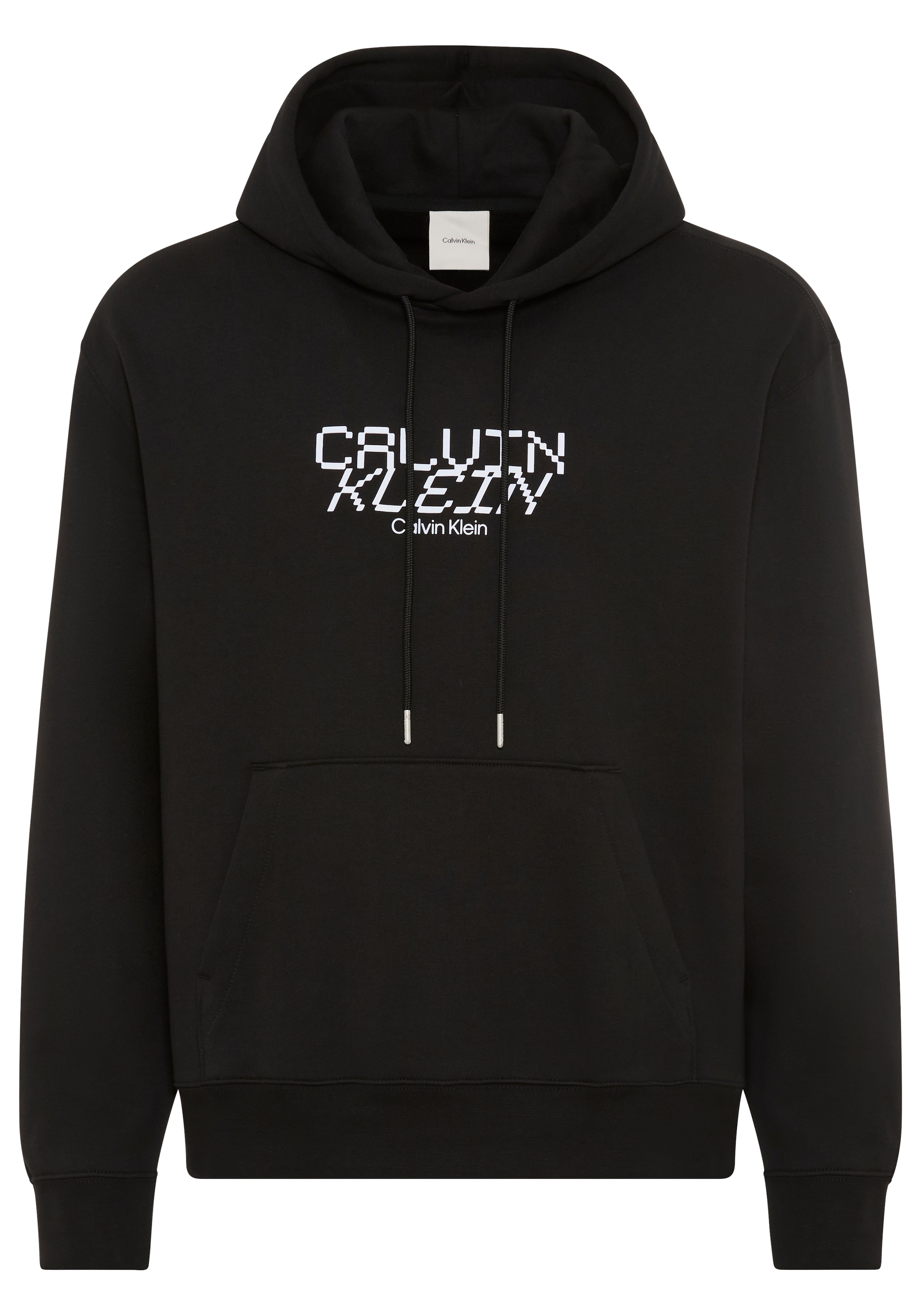 Calvin Klein Kapuzensweatshirt , Regular Fit, Kängurutasche, Logo-Schriftzug
