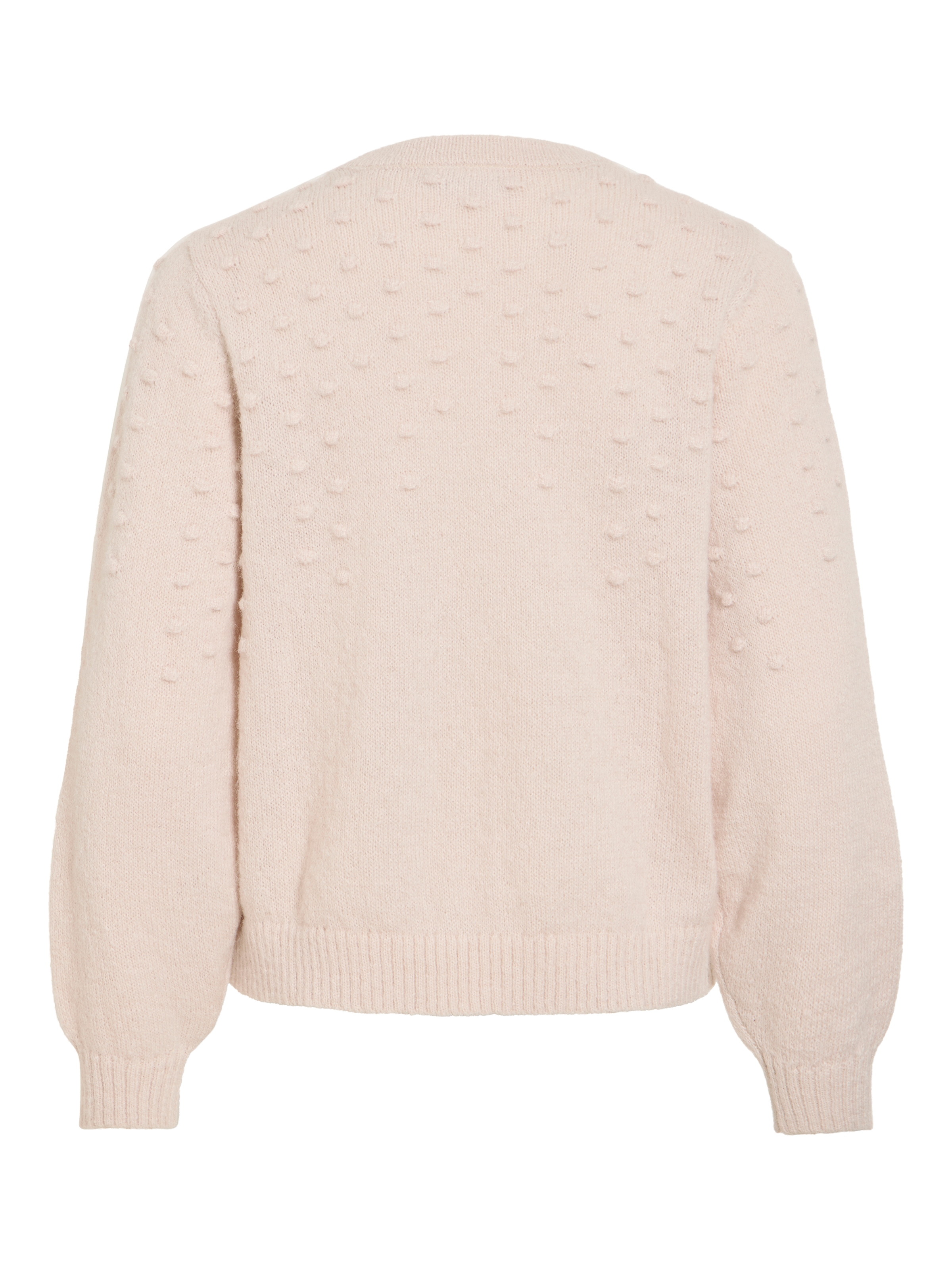 Vila Pull à col rond »VITULI O-NECK L/S DOT KNIT TOP-NOOS« fibre synthétique, coupe normale