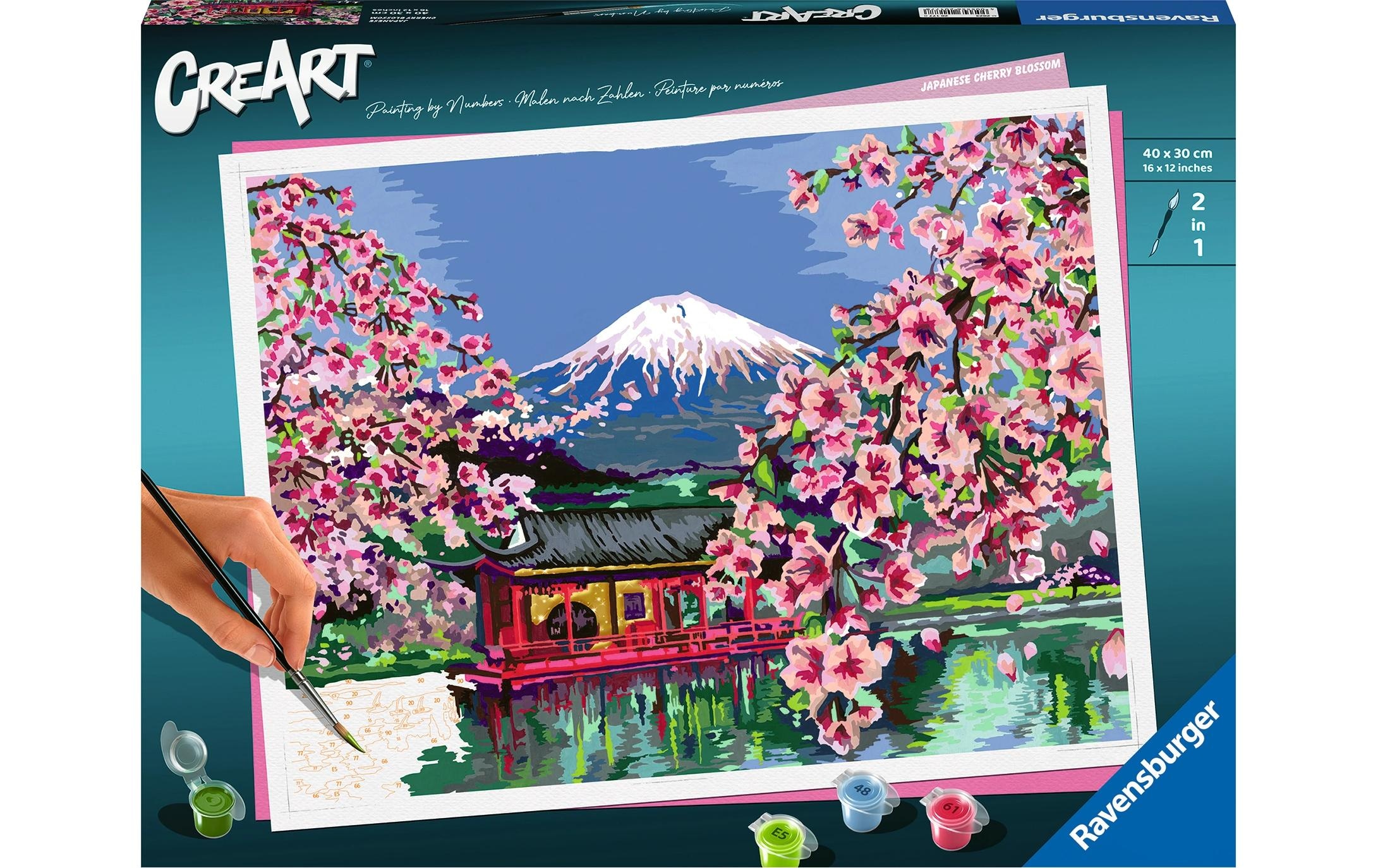 Ravensburger Malen nach Zahlen »CreArt, Japanese Cherry Blossom« Made in Europe