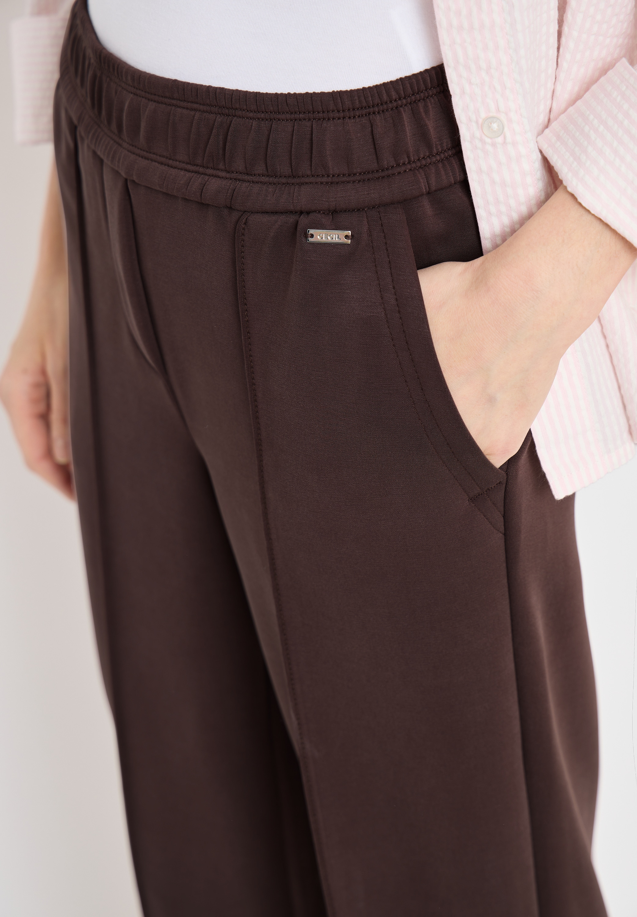 Cecil Pantalon en tissu »Style Neele«  Silk Touch Hose mit Gummizug und Viskose