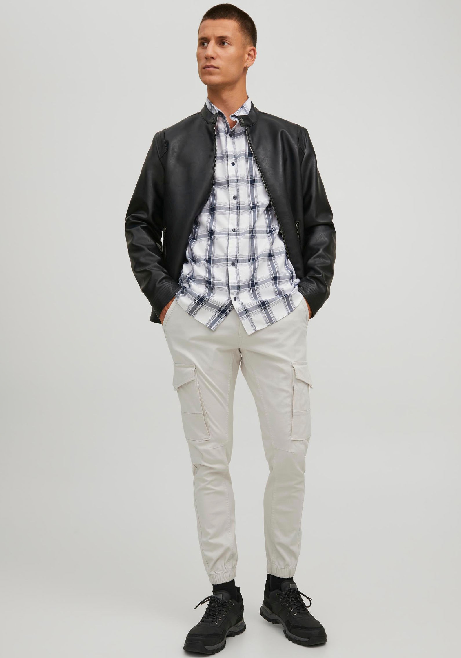 Jack & Jones Pantalon cargo »JPSTPAUL JJFLAKE CARGO NOOS«  Baumwollmischung, regular fit