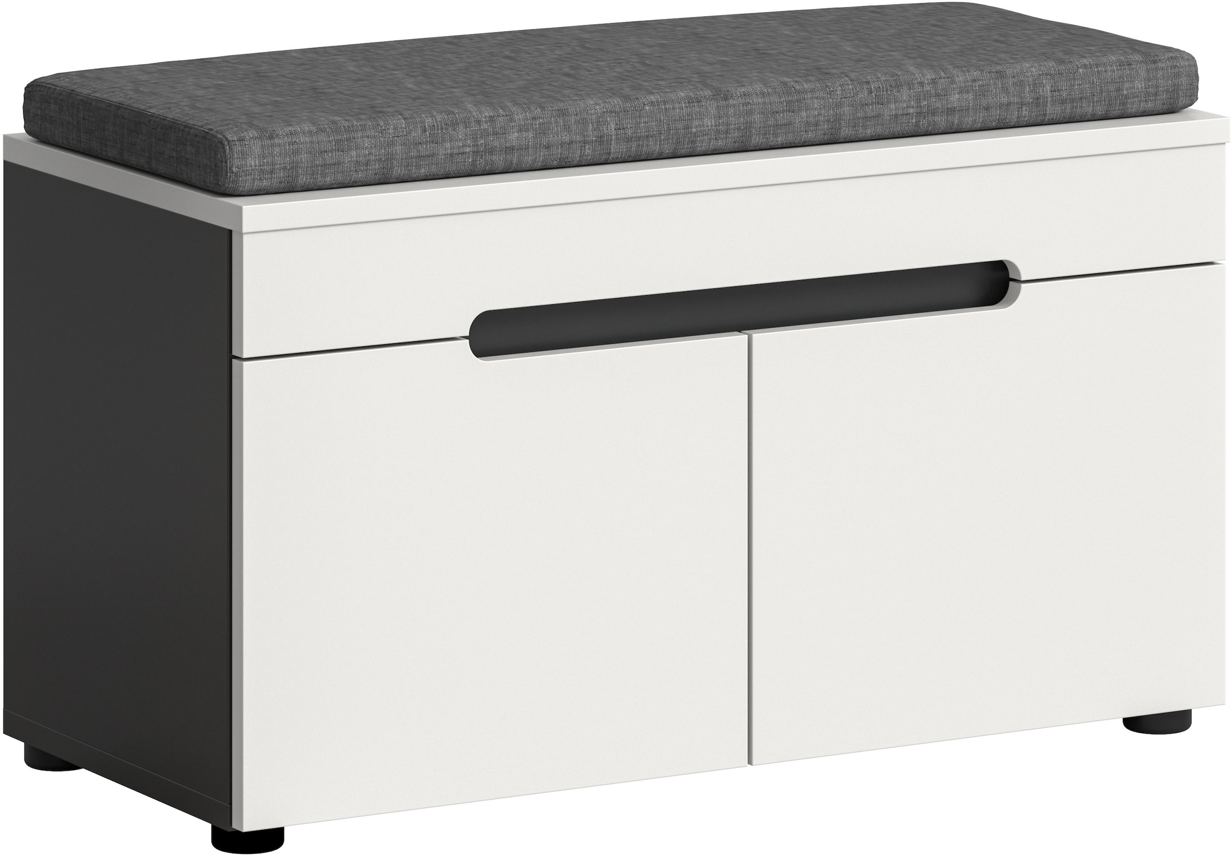 INOSIGN Banc »REHAT, TOPSELLER!, Breite 80cm, 2 Türen, 2 Fächer inkl. Sitzkissen« in verschiedenen Farben erhältlich, 2 cuis tlg. Garderobenbank, Flurbank, Dielenbank, Bank mit Stauraum, Bank