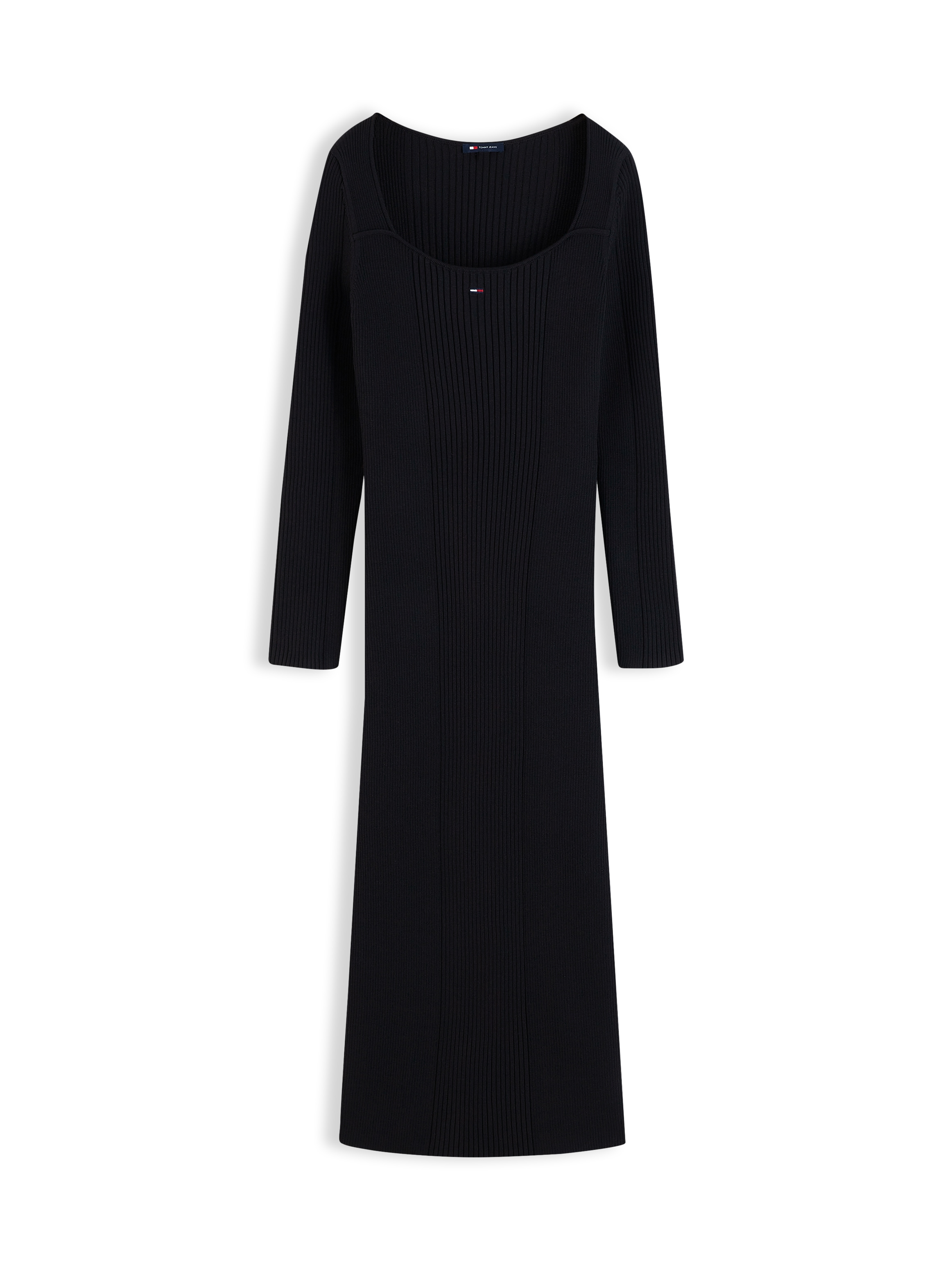 Tommy Jeans Robe en sweat »TJW MIDI BODYCON SWEATER DRESS« mélange de matières, coupe près du corps