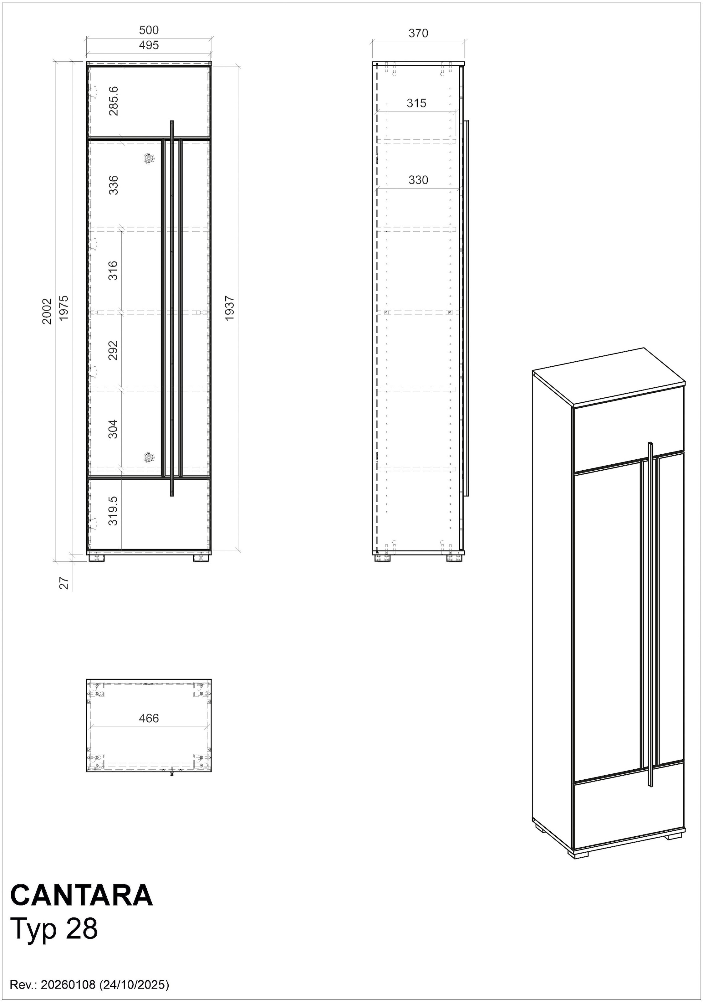 Home affaire Armoire vestiaire »Cantara, moderner Schrank, Schuhschrank mit Stauraum« ausreichend Stauraum, vielseitig einsetzbar, 50 cm breit