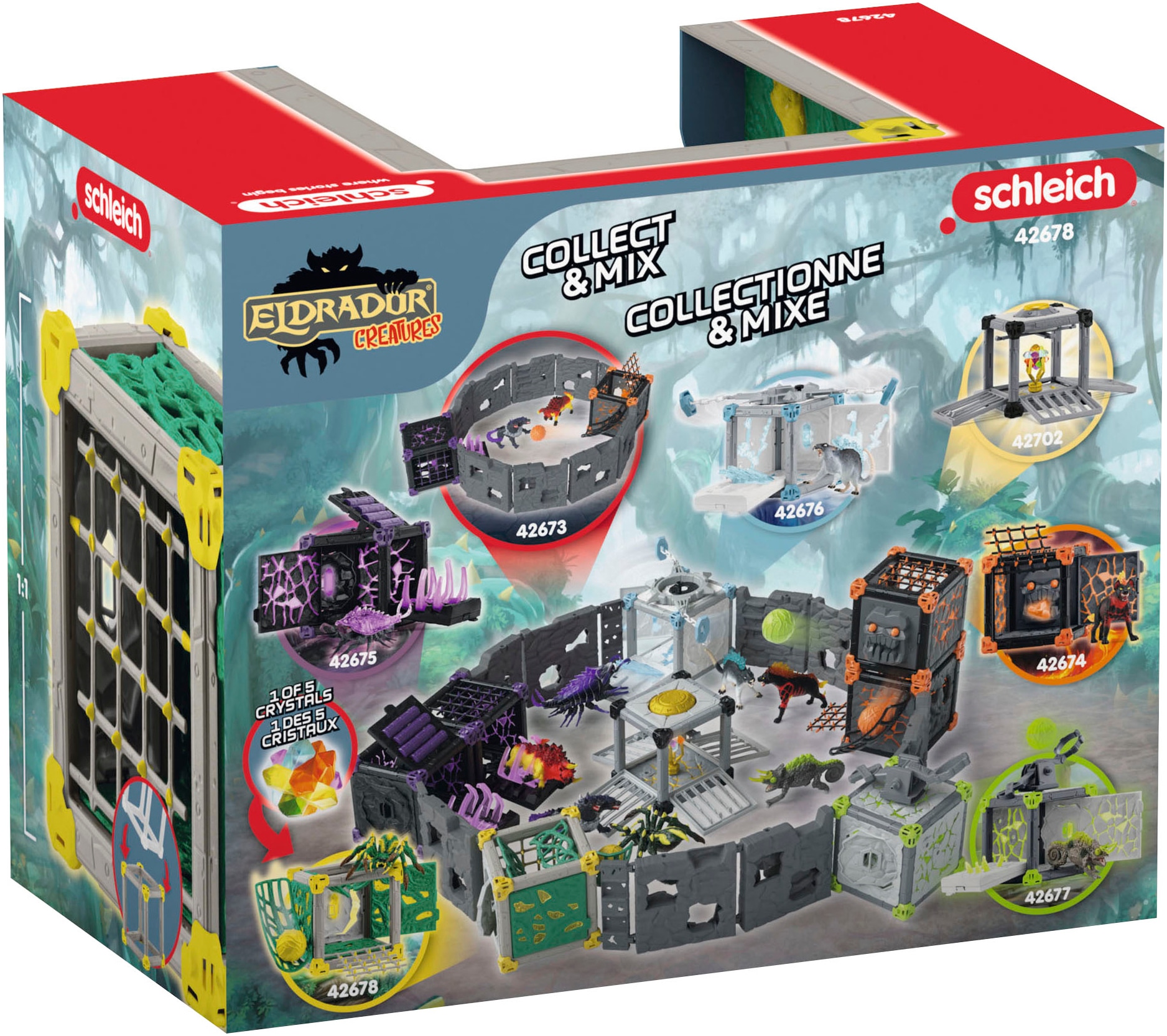 Schleich® Personnage de jeu »ELDRADOR® CREATURES, BattleCave Dschungeltarantel (42678)«