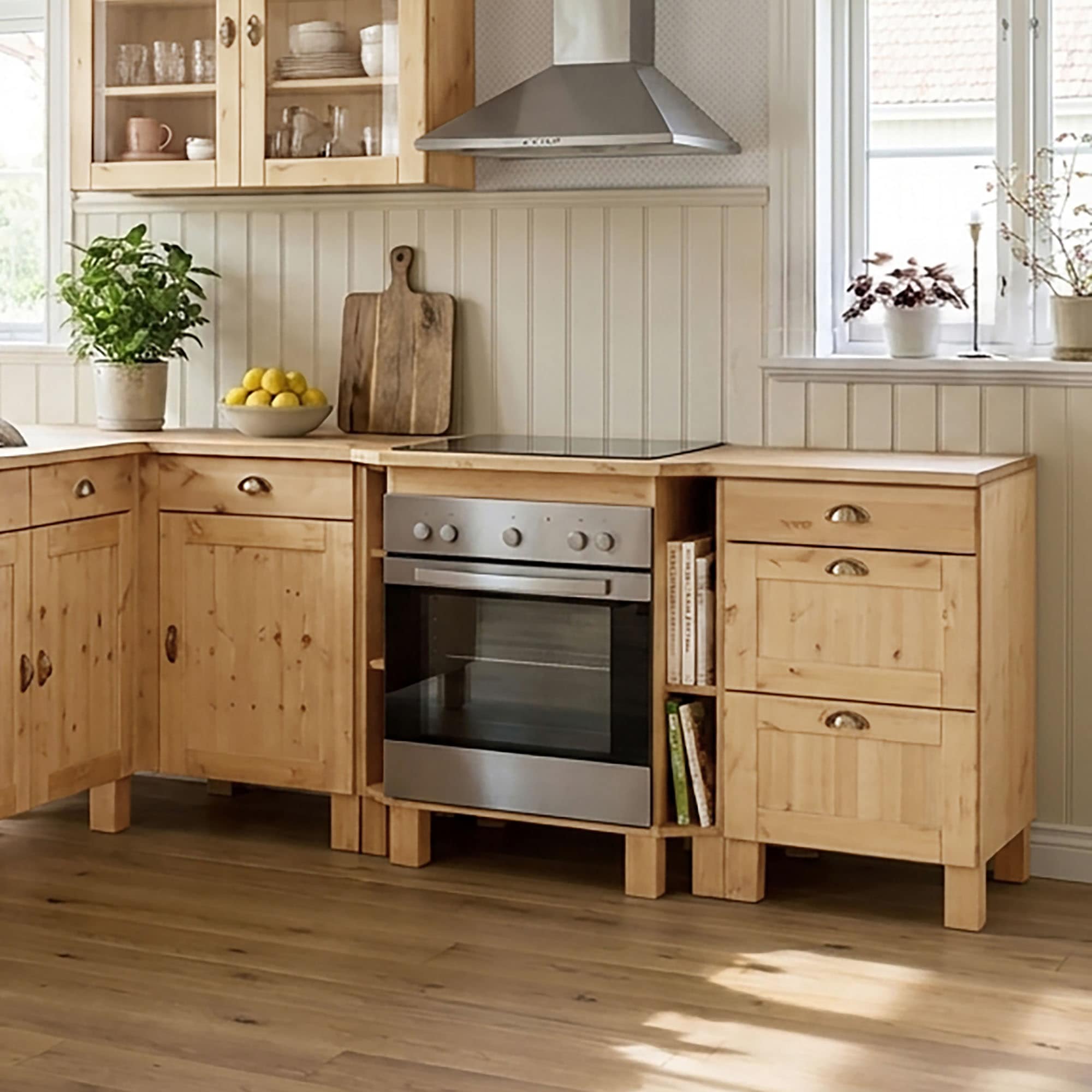 Home affaire Armoire basse »Oslo« 50 cm de large, en 2 profondeurs, avec plan de travail de 23 mm, 3 tiroirs