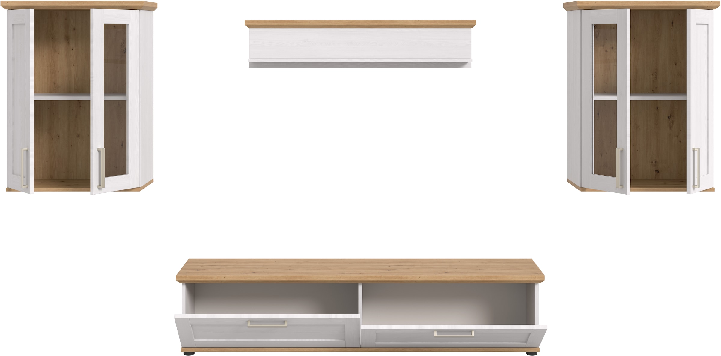 Home affaire Wohnwand »Cosenza« Set, 4 Stk. tlg.