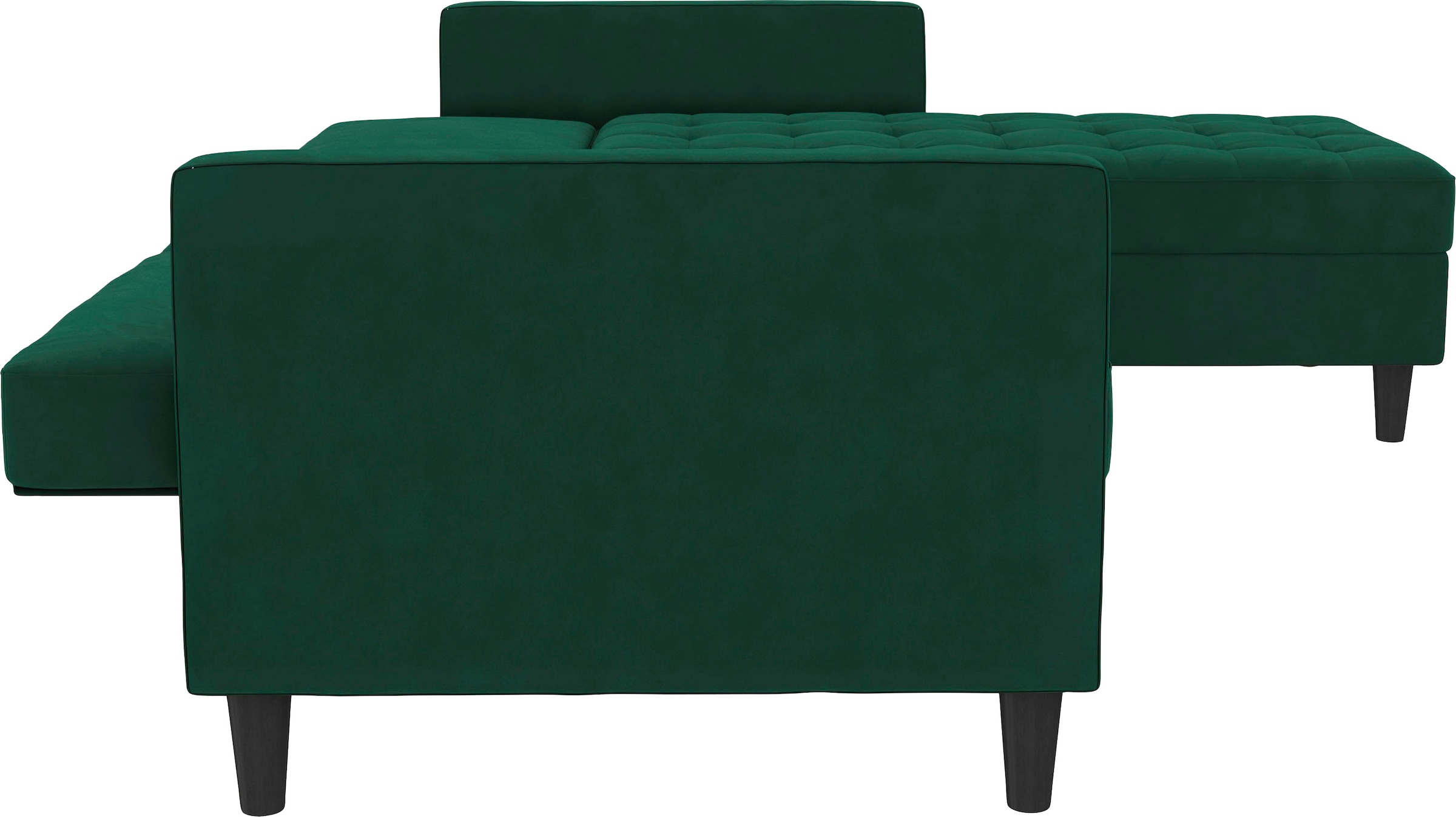 Dorel Home Ecksofa »Presley, L-Form,« Ecksofa mit Bett-Funktion und Stauraum, verstellbare Rückenlehne