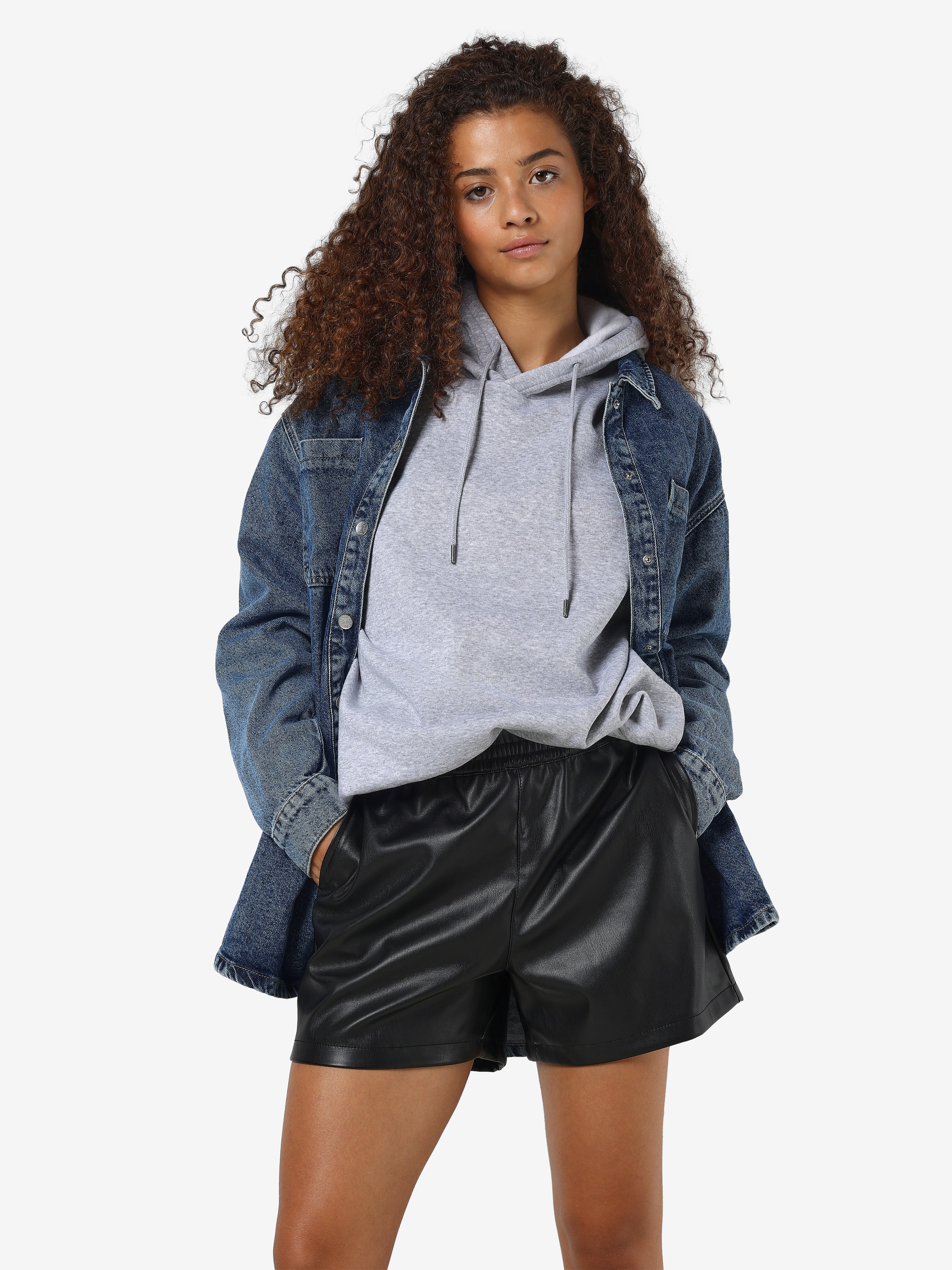 Noisy may Shorts »NMANDY PU HW SHORTS WVN NOOS«