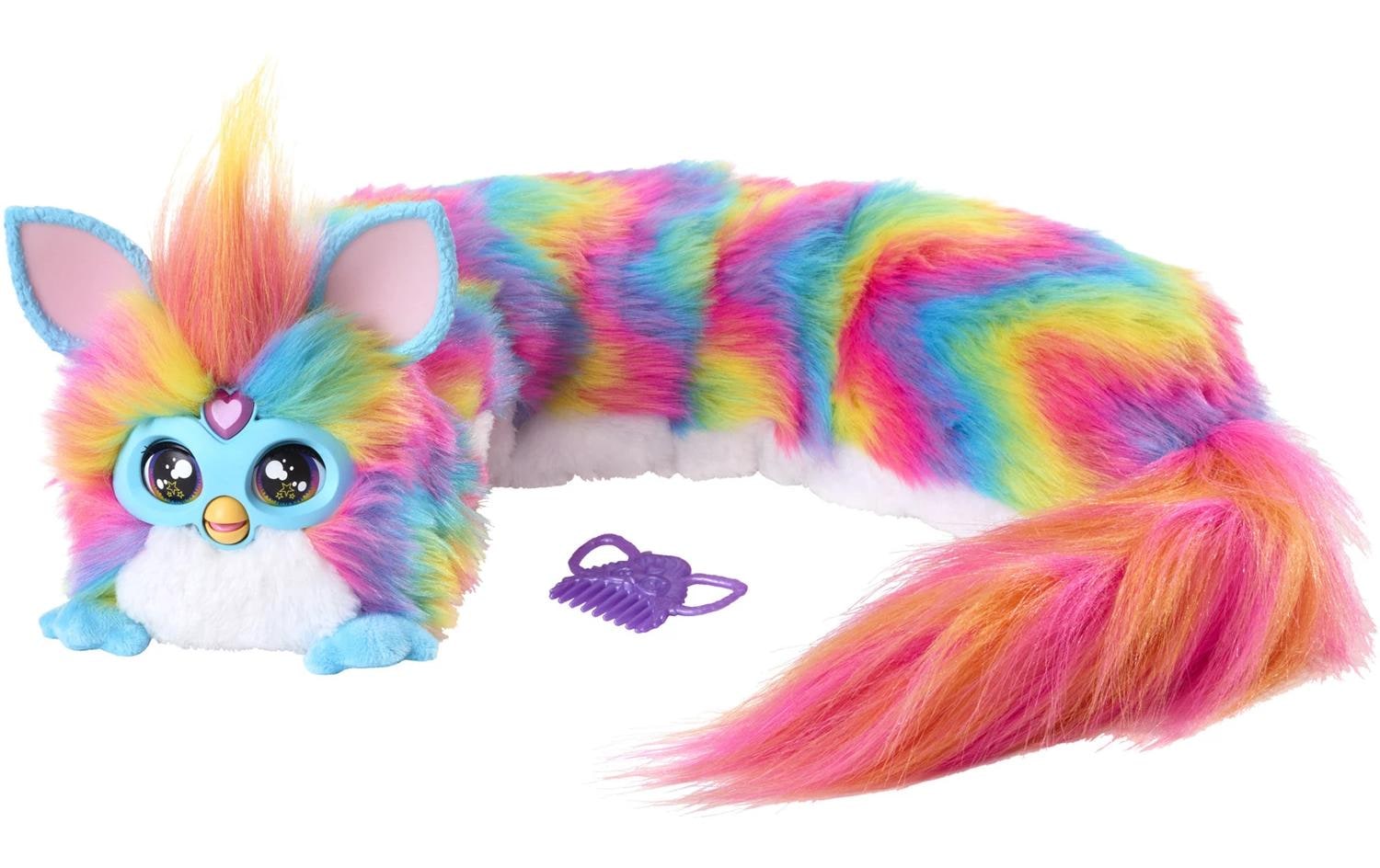   Figurine en peluche »Furby DJ Furby Regenbogen« avec effet lumière et son