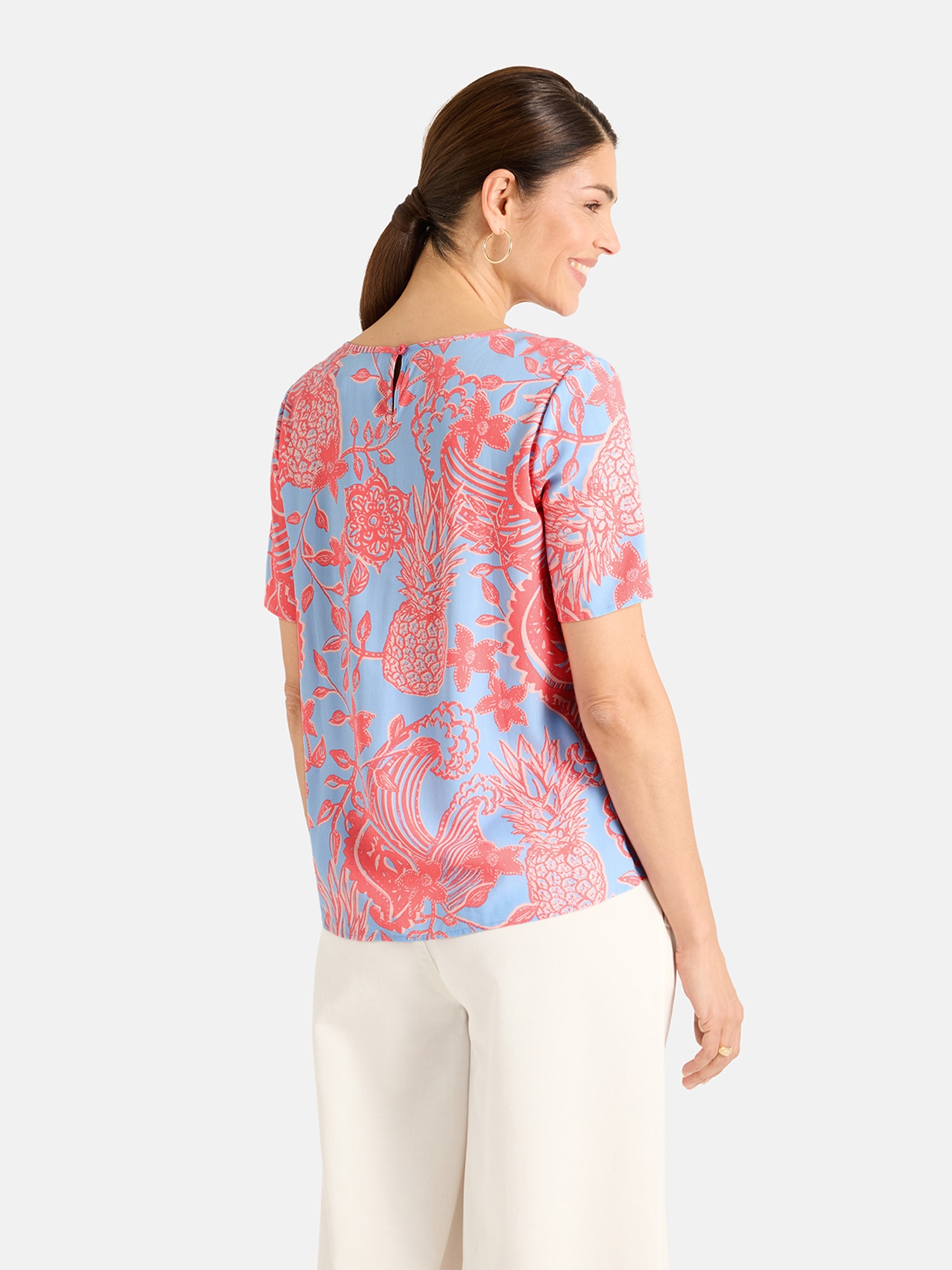 Lieblingsstück Shirtbluse »RenaL« mit Allover-Print, V-Ausschnitt