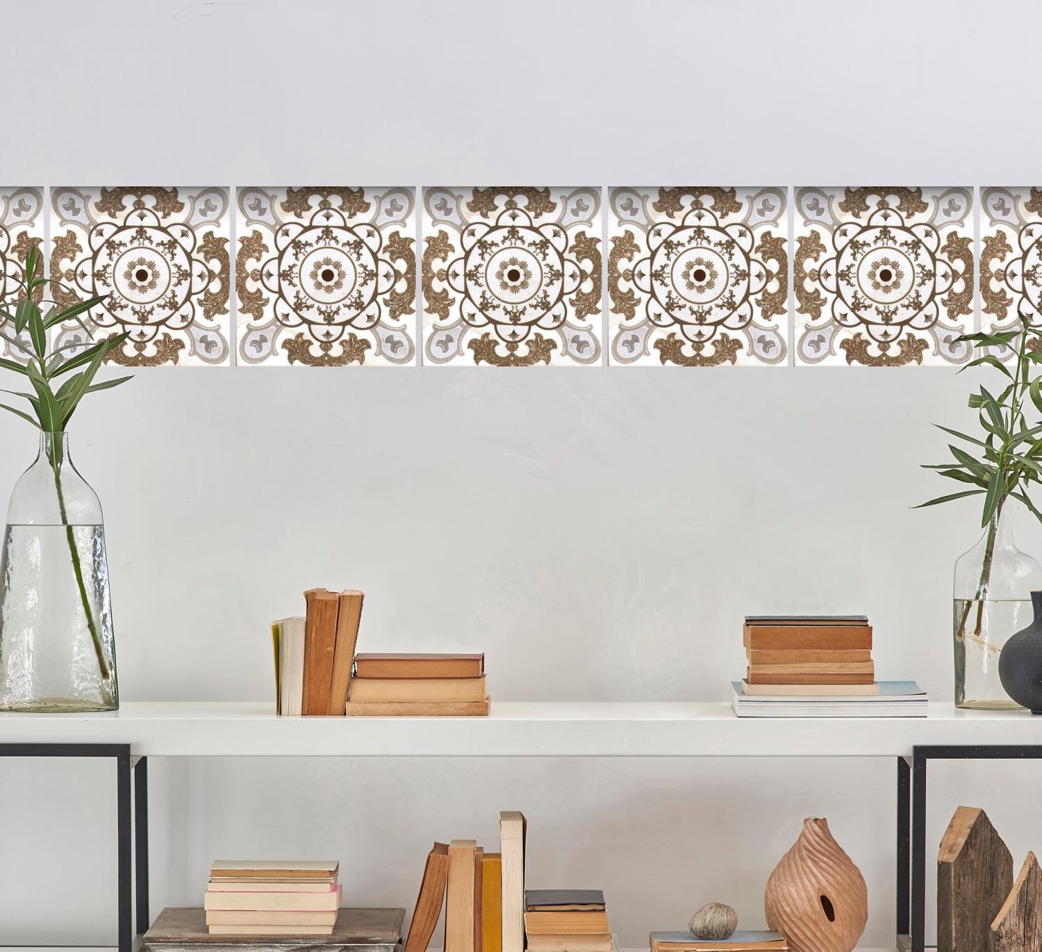 queence Fliesenaufkleber »Mosaik Muster« Stickerfliesen, selbstklebend, Sticker, 12er Set