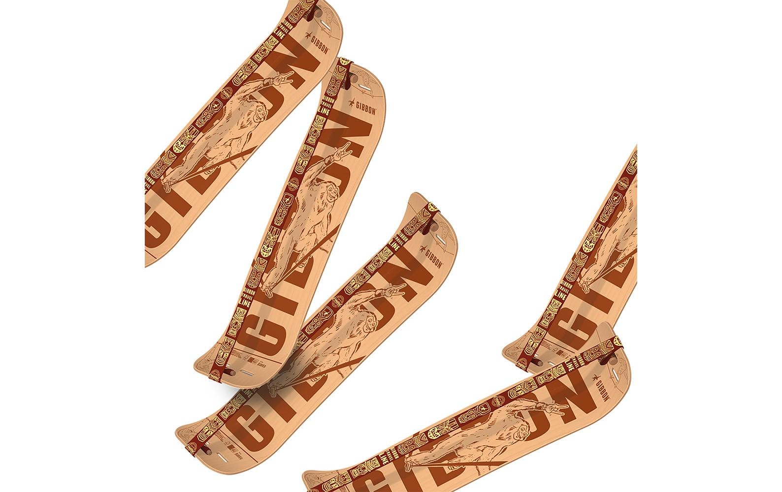 Gibbon Planche d'équilibre »Slackboard Set Roots Rocker Trave l Set Buche«