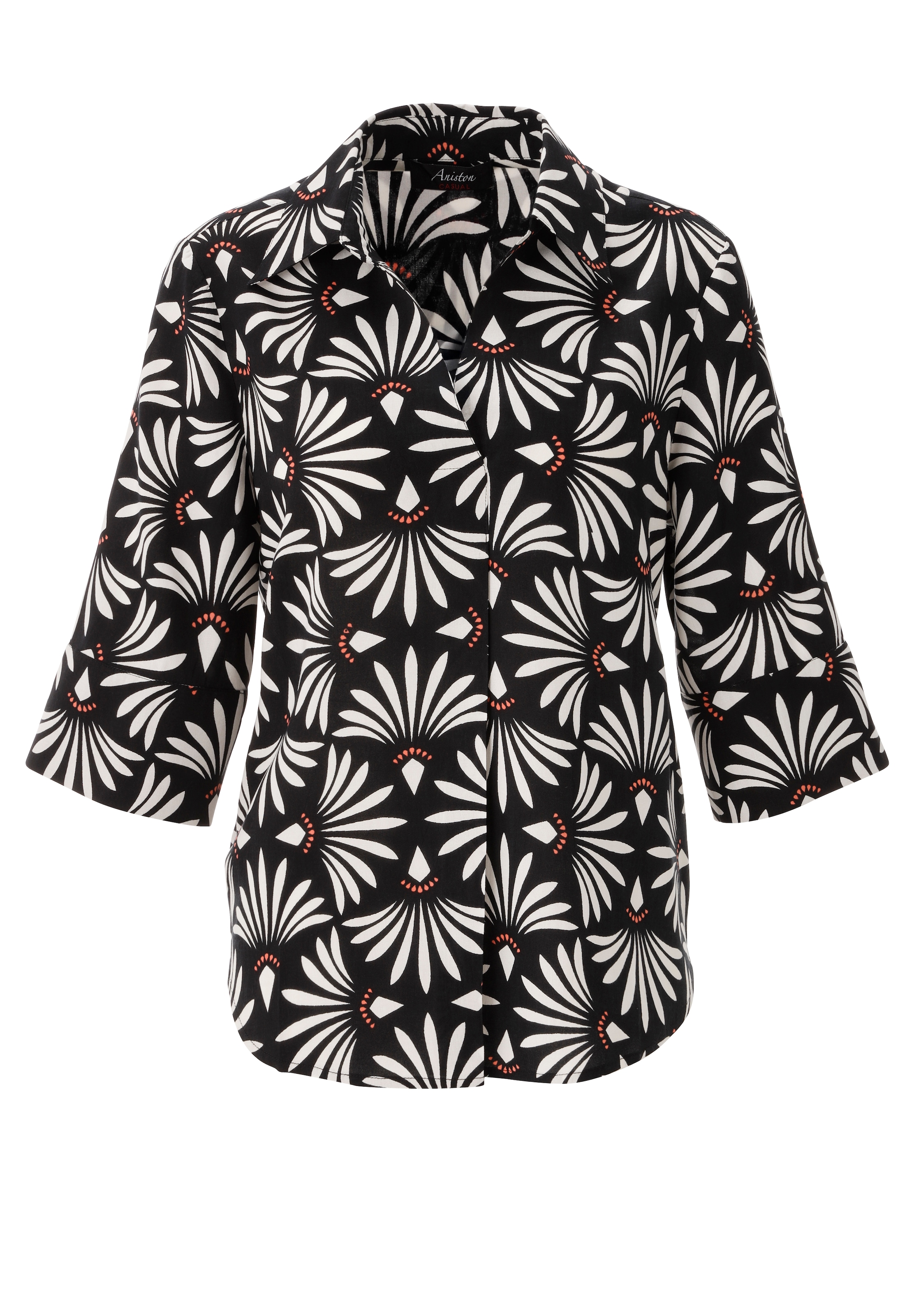 Aniston CASUAL Blouse à enfiler mit fantasievollem, grafischen Druck - NEUE KOLLEKTION