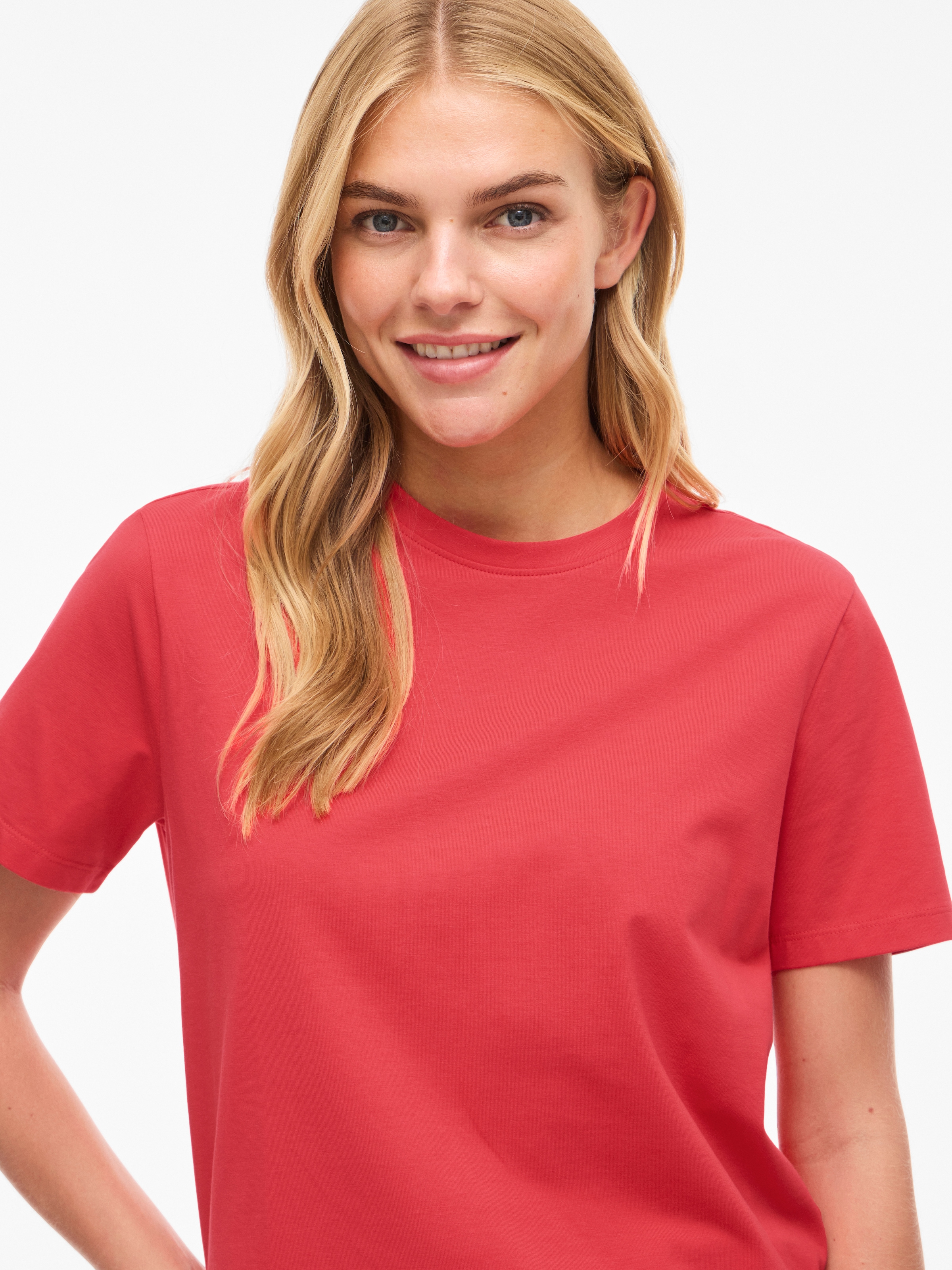 Vila Kurzarmshirt »VINORA S/S T-SHIRT - NOOS« Baumwollmischung, regular fit