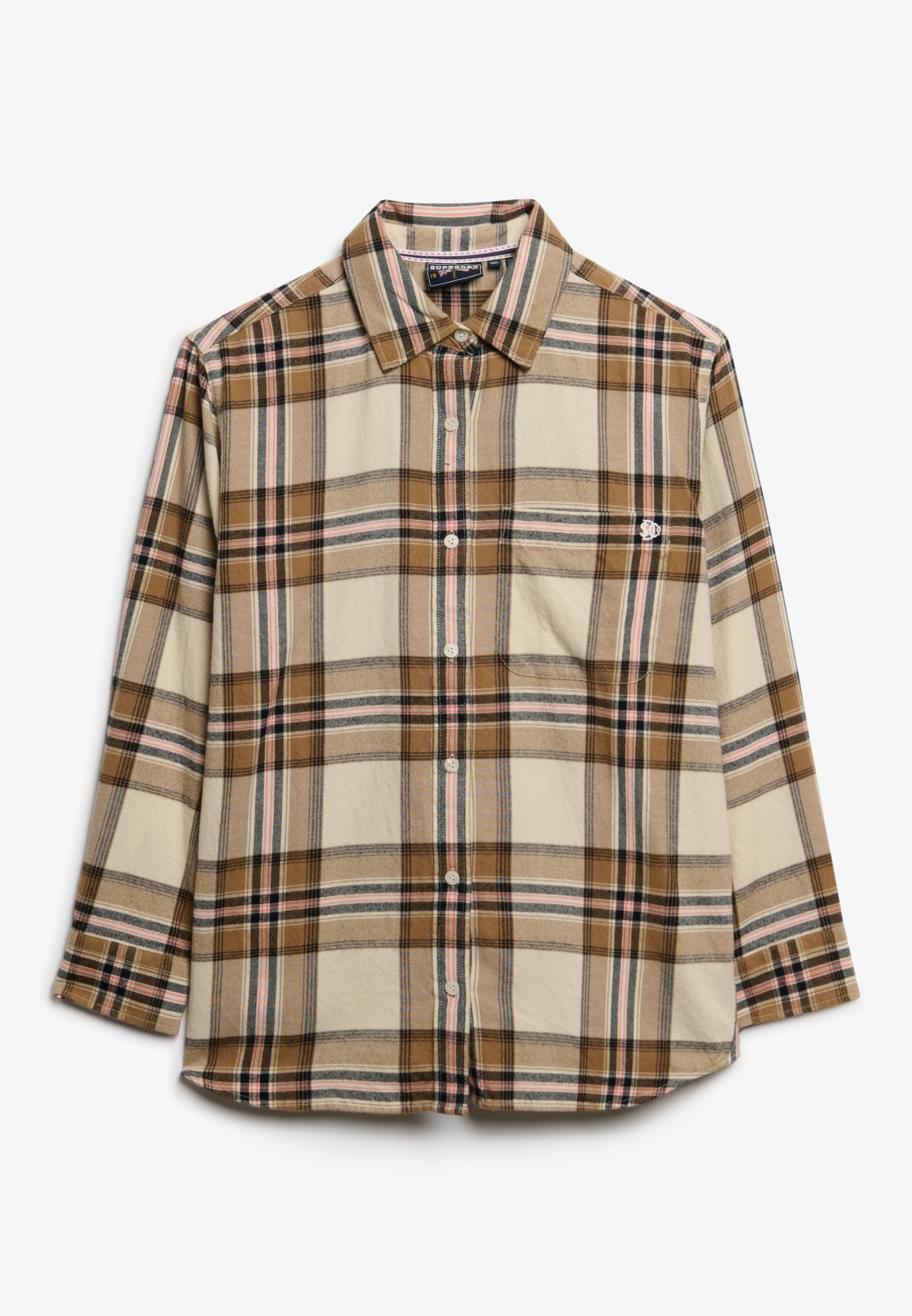 Superdry Blouse à carreaux »CHECK FLANNEL BOYFRIEND SHIRT«