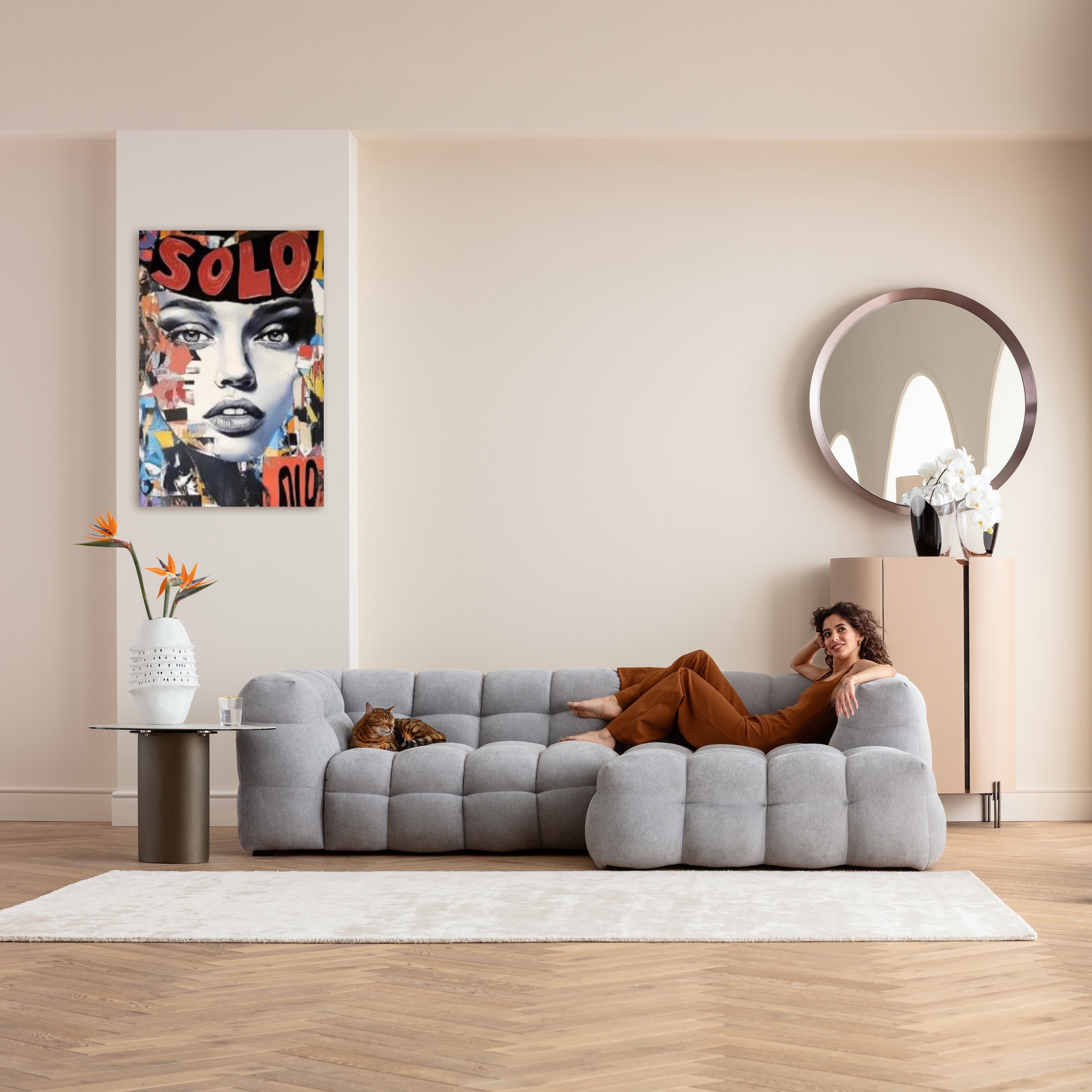 Kare Design Tableau avec cadre »Gerahmtes Bild Muse Collage 80x120cm« 1, 