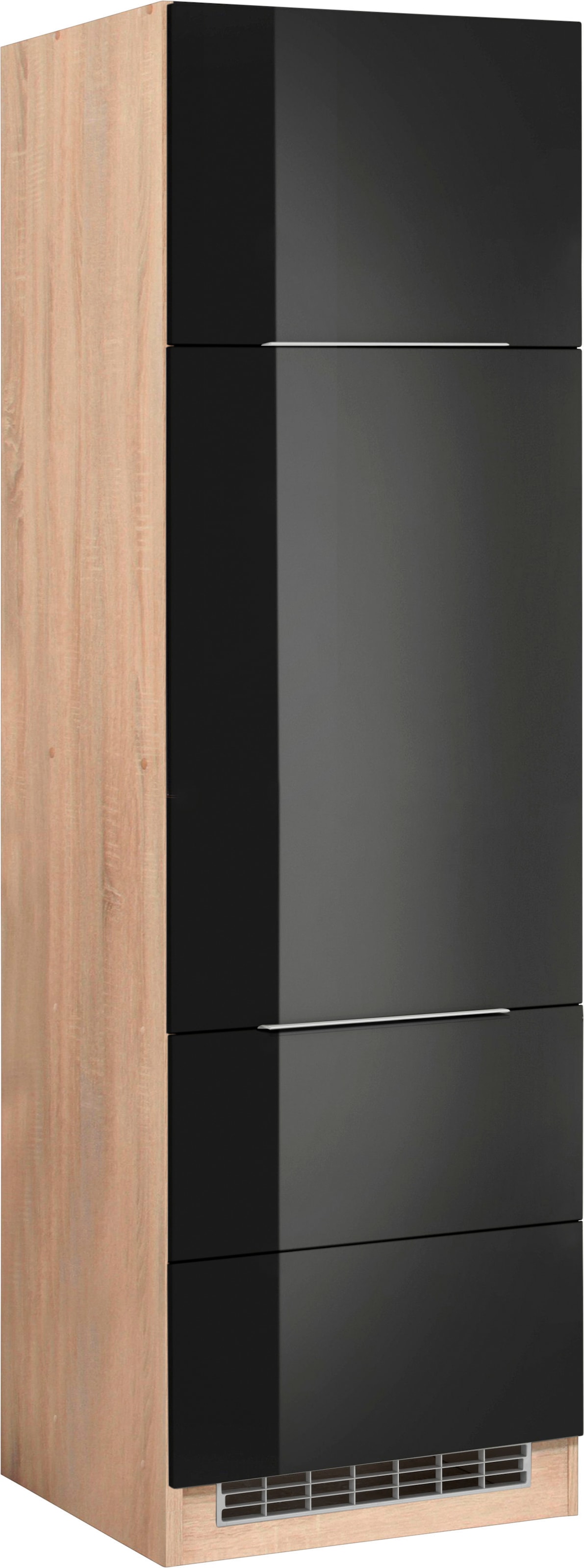 KOCHSTATION Armoire réfrigérée encastrable »KS-Brindisi« 60 cm de large, 200 cm de haut, façades MDF de haute qualité