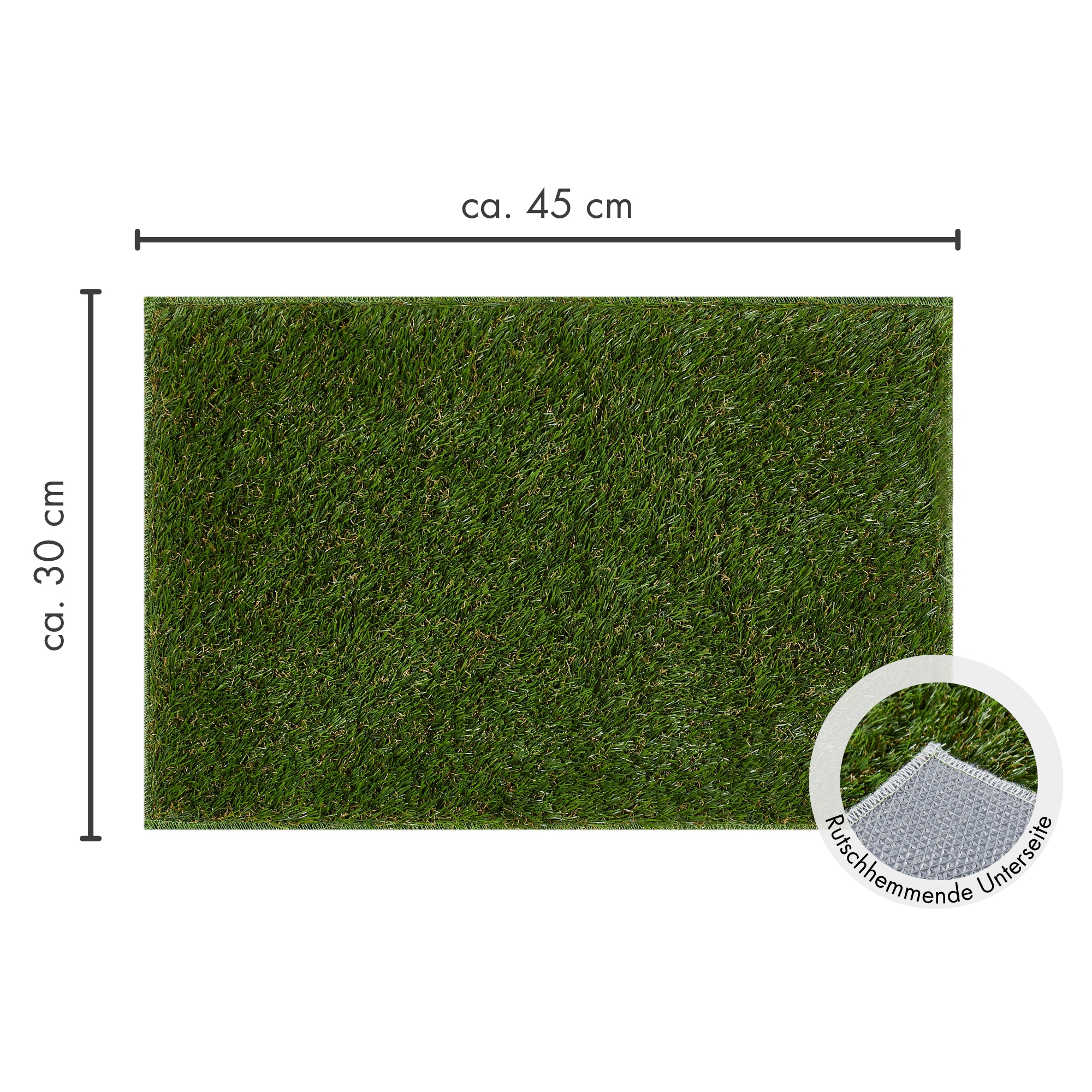 Andiamo Platzset »Kuba, ideale Tischdeko für Fussball Fans« Tischset 30/45 cm, Kunstrasen, natürliche Optik, waschbar