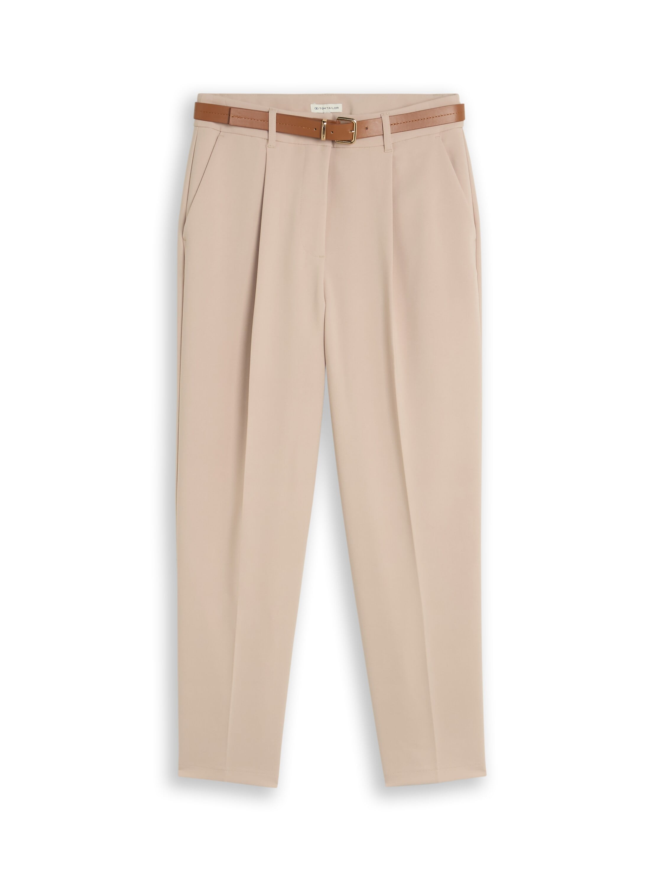 TOM TAILOR Pantalon à pinces »Barrel Leg«  pantalon d'été avec ceinture