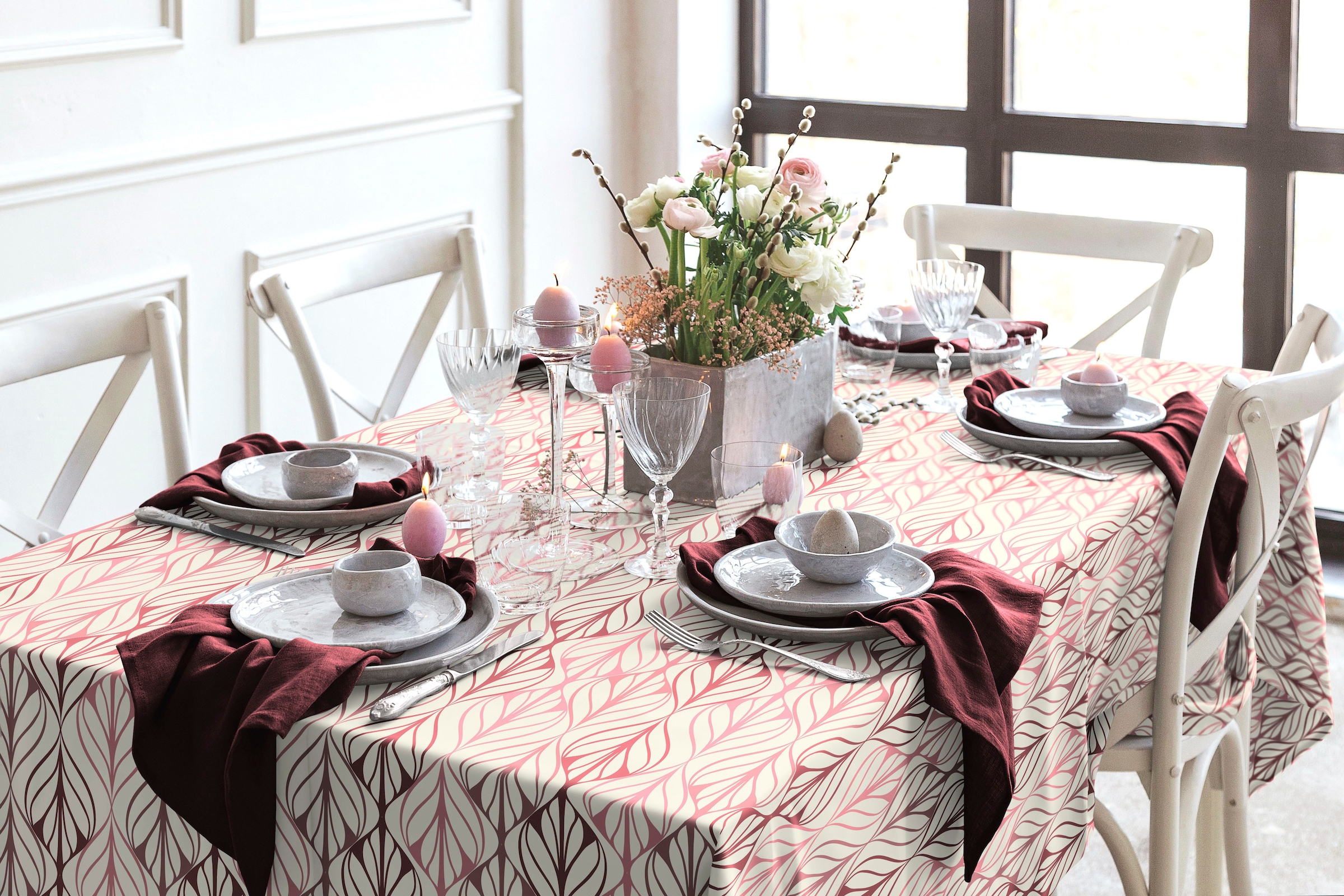 Adam Tischdecke »Wave« aus Leinen und Bio-Baumwolle