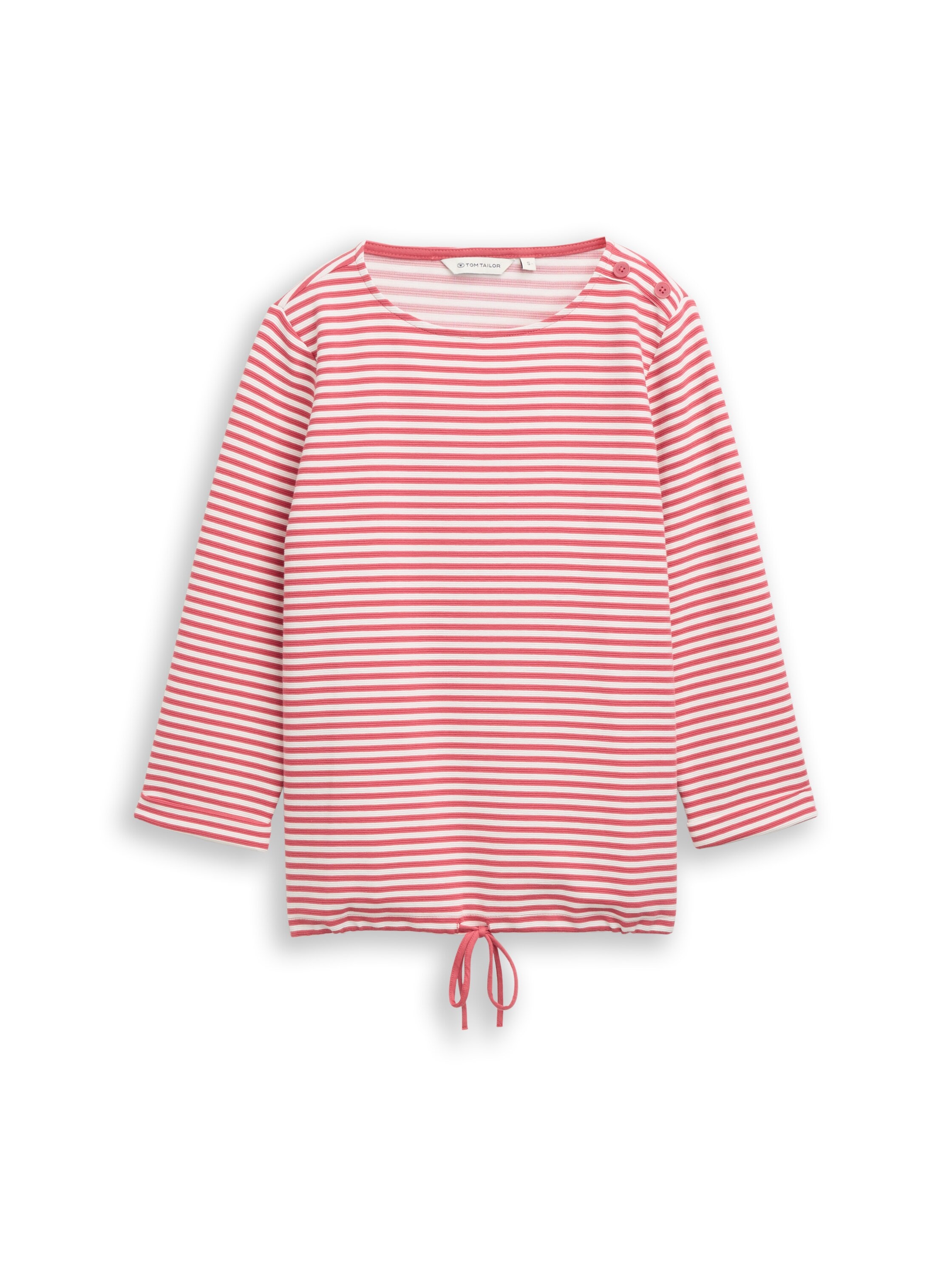 TOM TAILOR Langarmshirt »Loose« mit Knöpfen an der Schulter