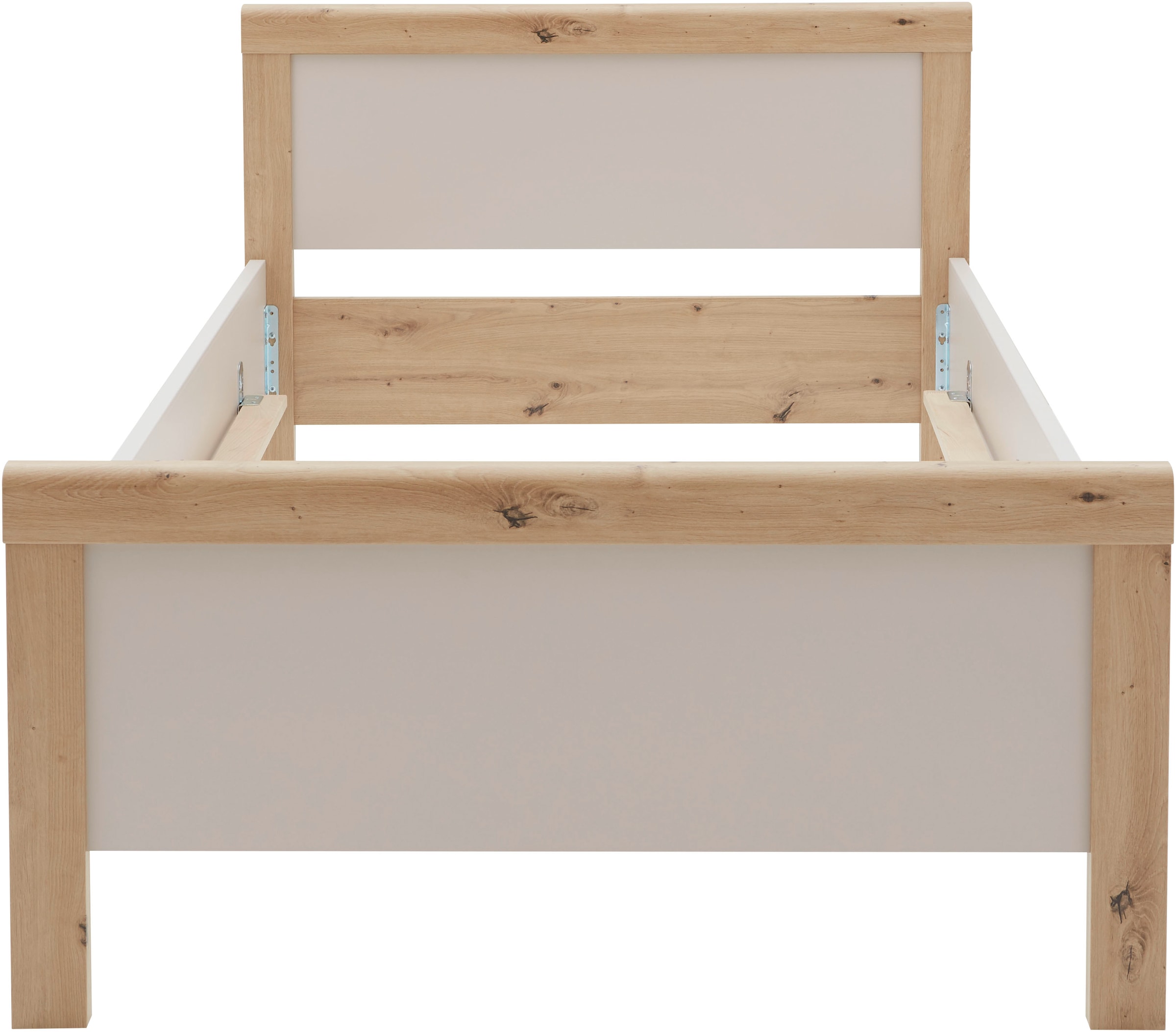 priess Lit simple »Warburg hochwertiges Komfortbett aus Deutschland« adapté pour cadre moteur, avec bords arrondis