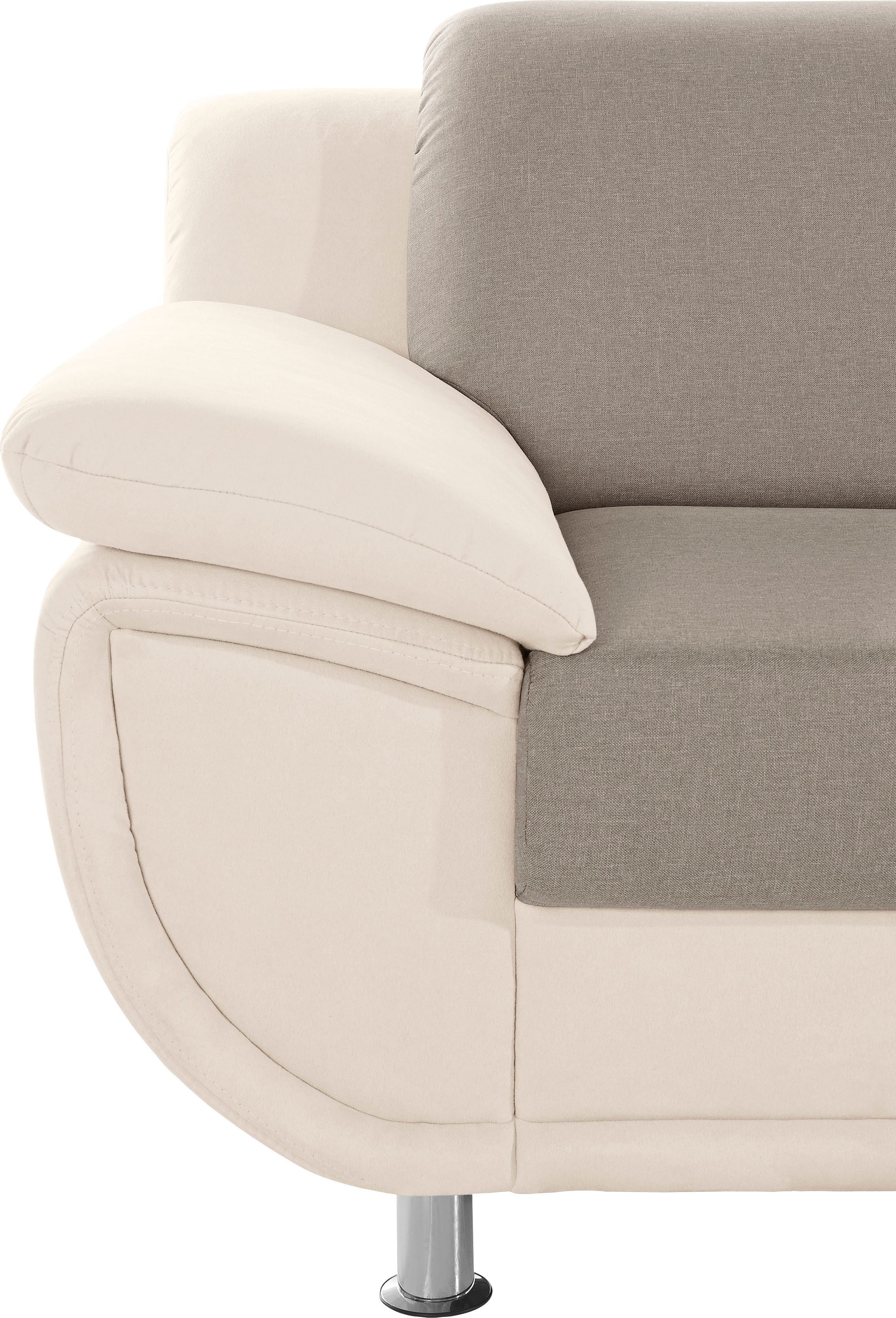 TRENDMANUFAKTUR Fauteuil »Rondo 3, Loungesessel, Breite 121cm« au choix avec ressorts confortables, avec accoudoirs extra larges