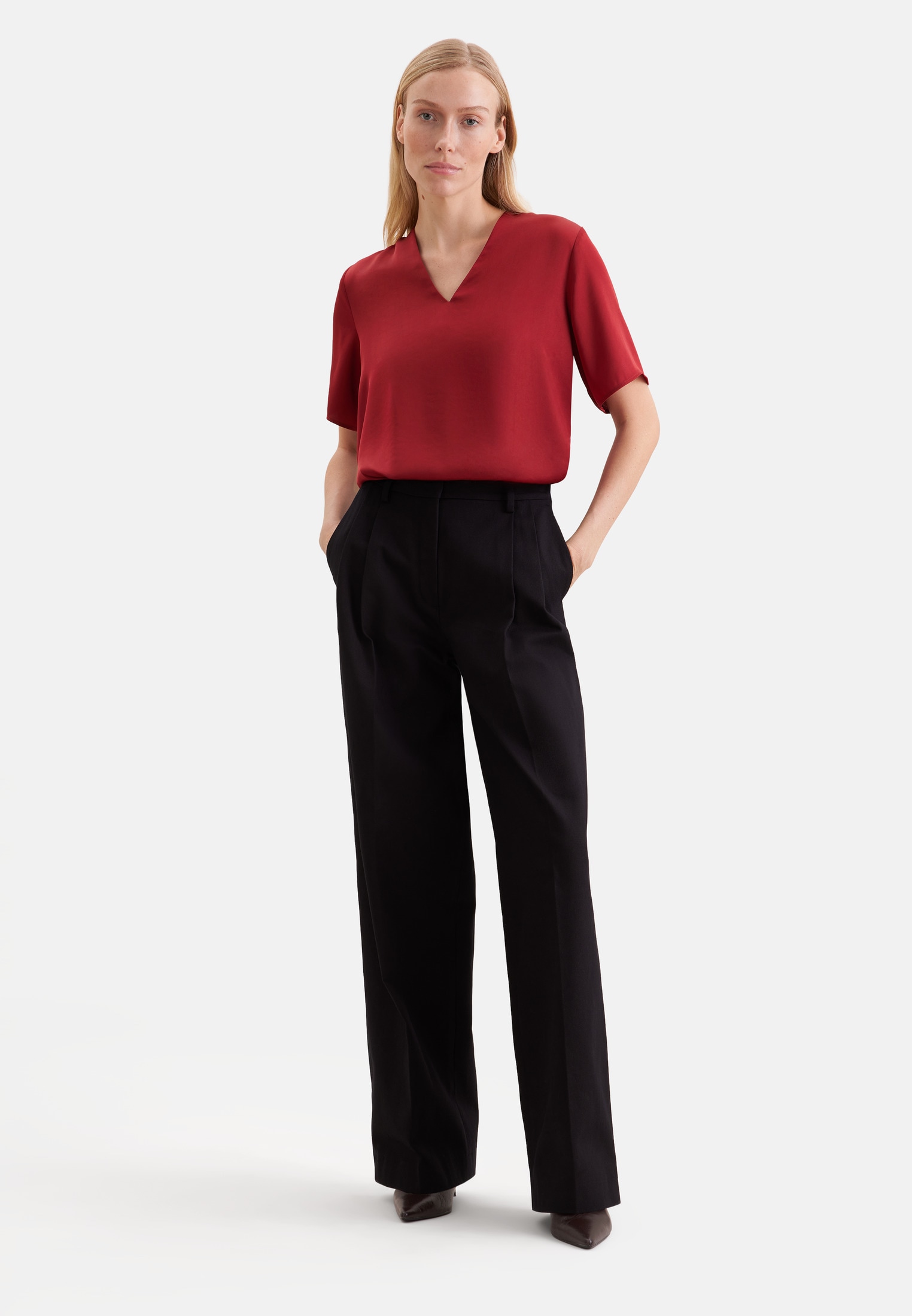 seidensticker Blouse classique tunique unie