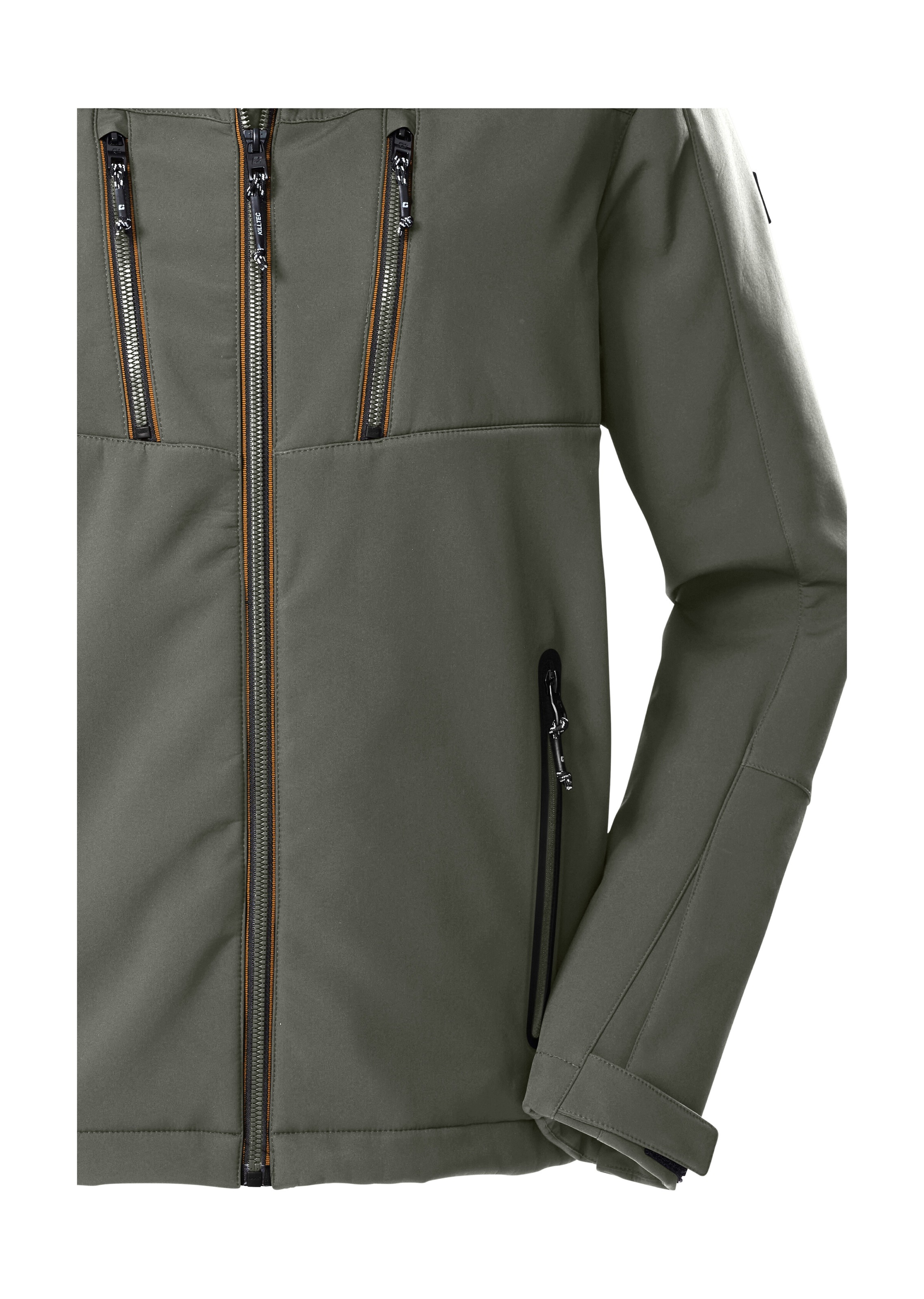 Killtec Softshelljacke »KOW 79 MN SFTSHLL JCKT« Wasser- und windabweisende Softshelljacke, abnehmbare Kapuze