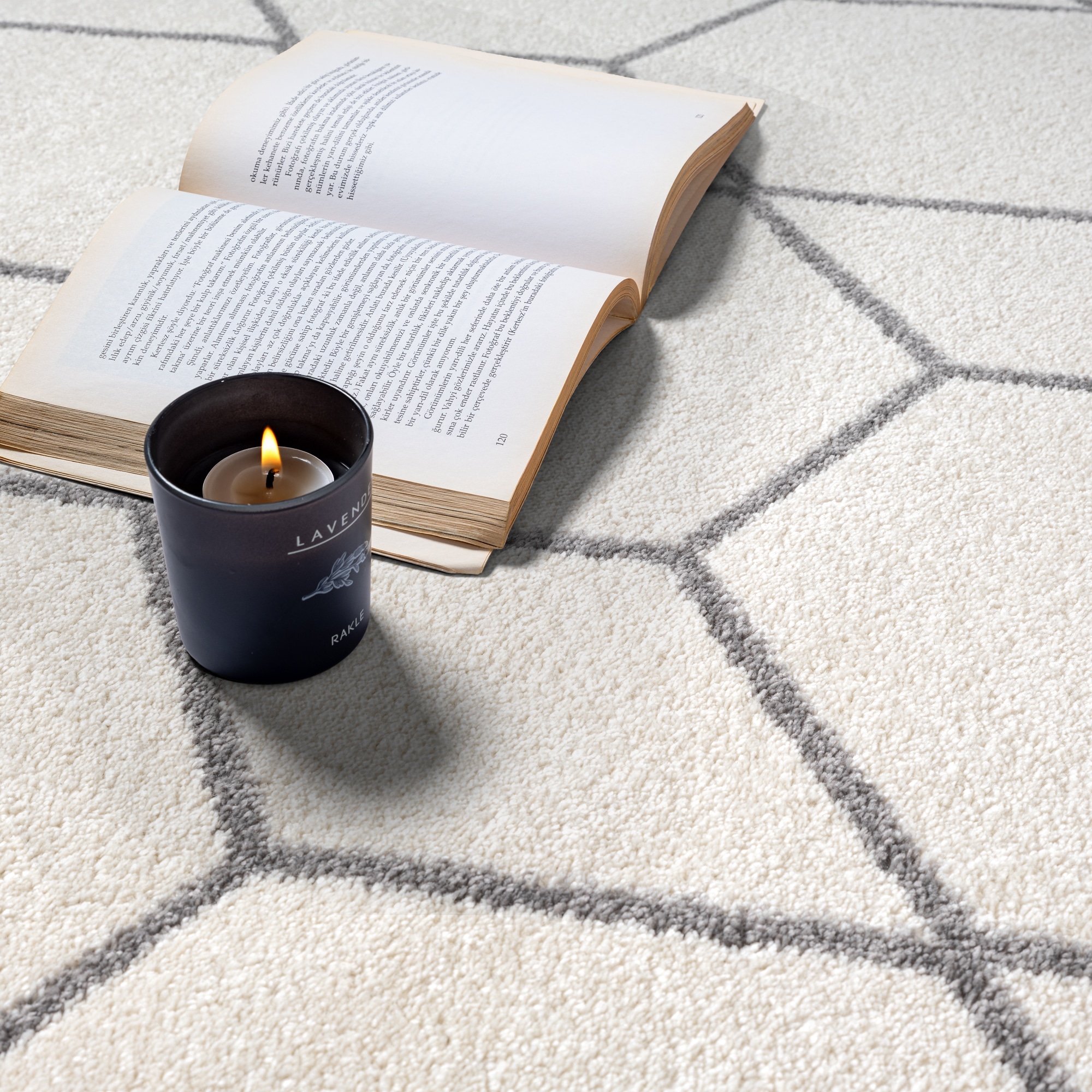 Sanat Teppich »Trellis , auch als Läufer und Rund« rechteckig 10 mm Höhe Kurzflor, skandi, boho, grosse Farbauswahl, alle Räume
