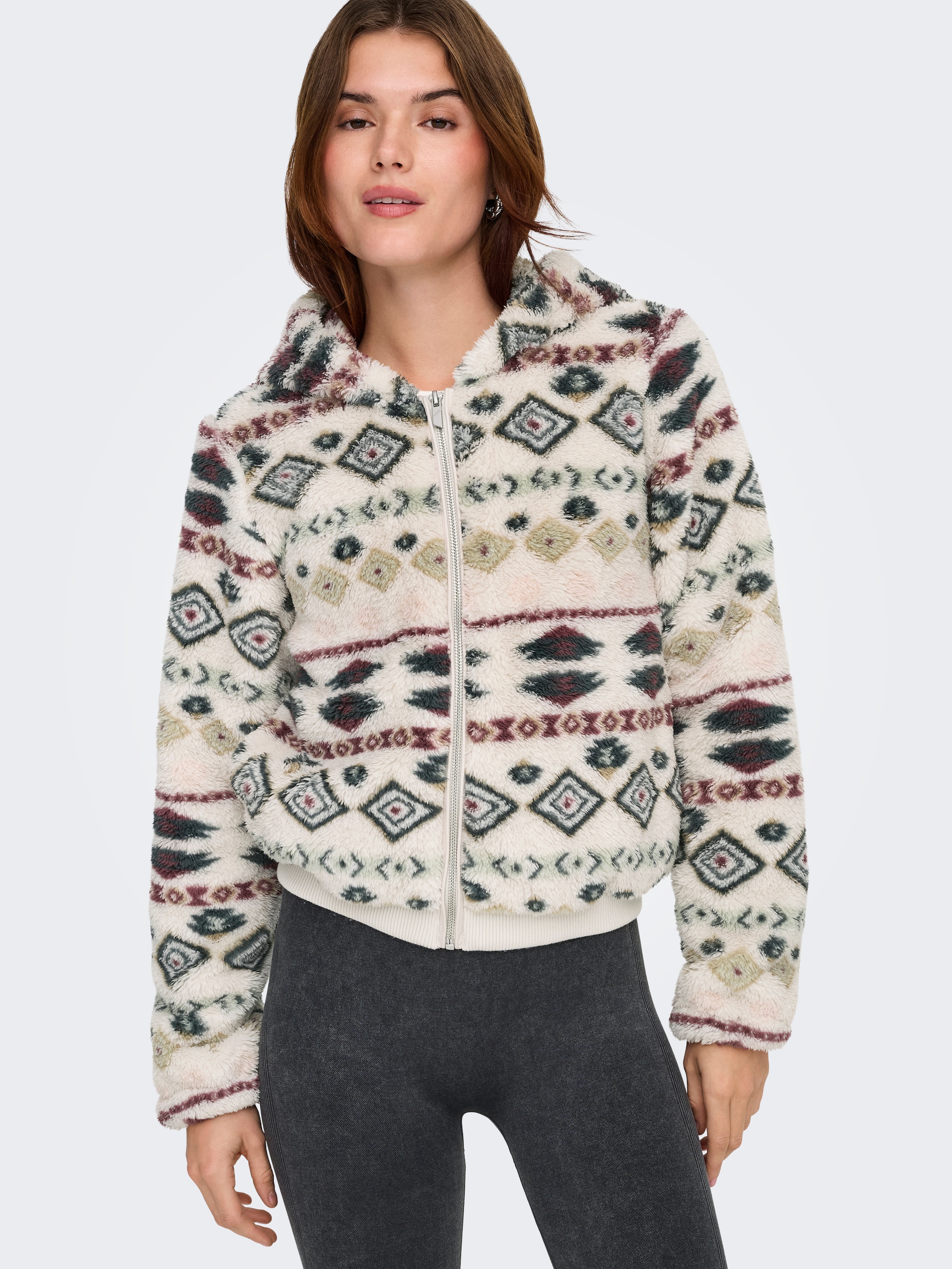 ONLY Outdoorjacke »ONLANNA CONTACT AOP HOOD JACKET OTW CS« mit Kapuze