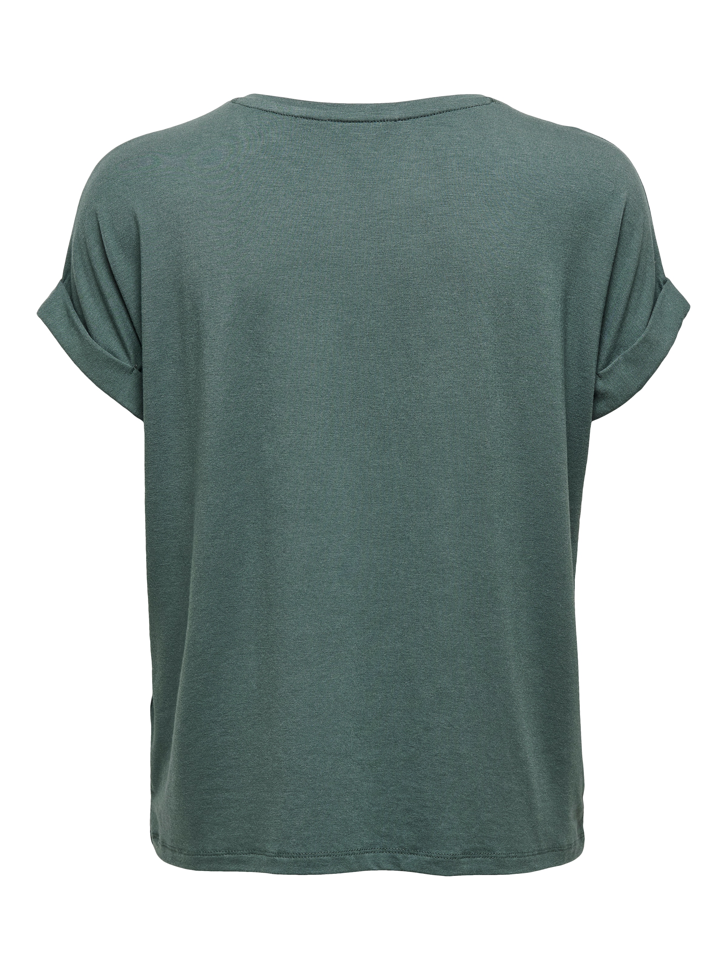 ONLY T-shirt »ONLMOSTER – T-Shirt mit melierter Optik und elastischem Material« meliert, casual, lässig geschnitten, Viskosemischung, Rundhals
