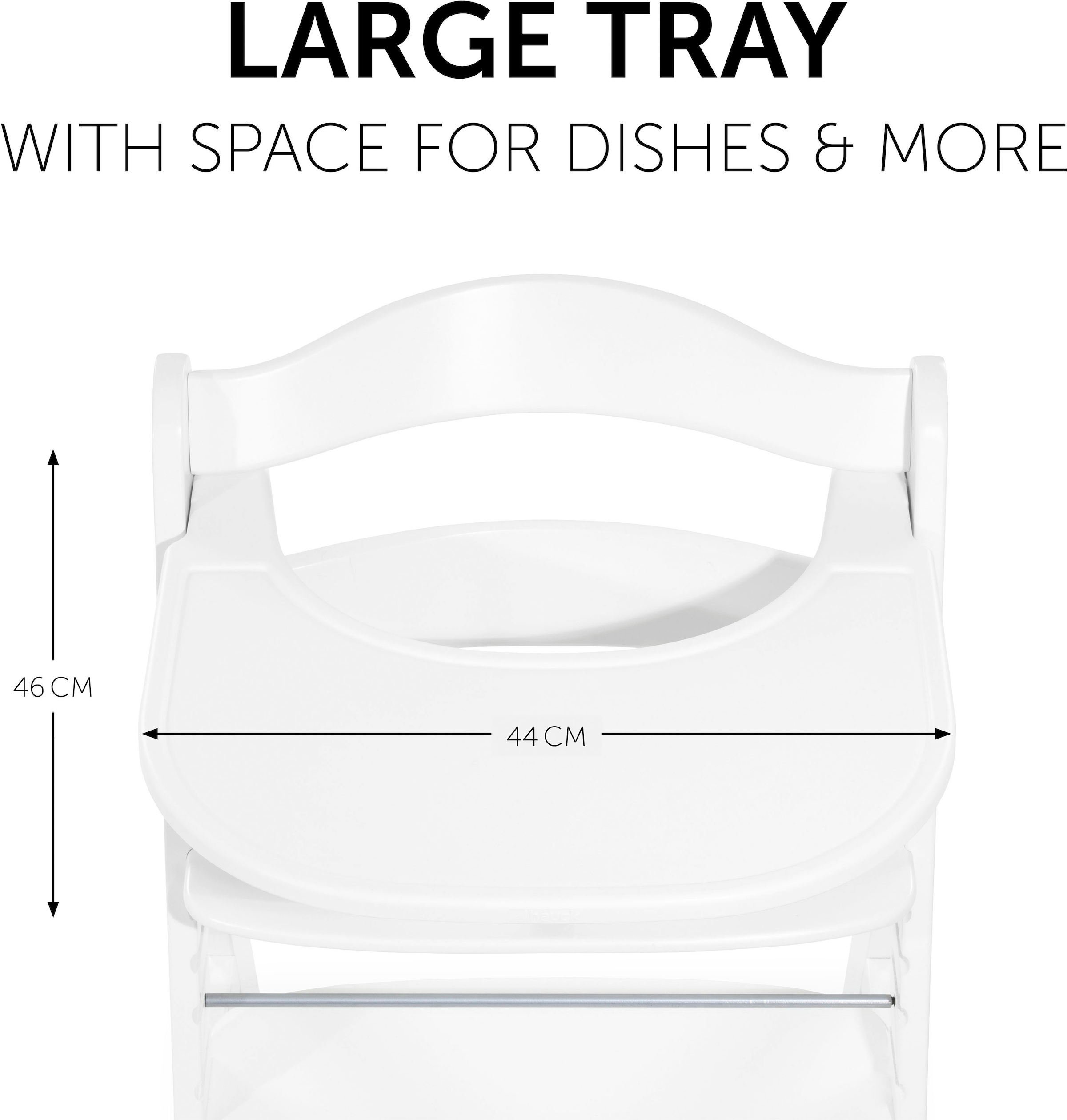 Hauck Hochstuhltablett »Alpha Click Tray, weiss« für Hauck Hochstuhl Alpha+