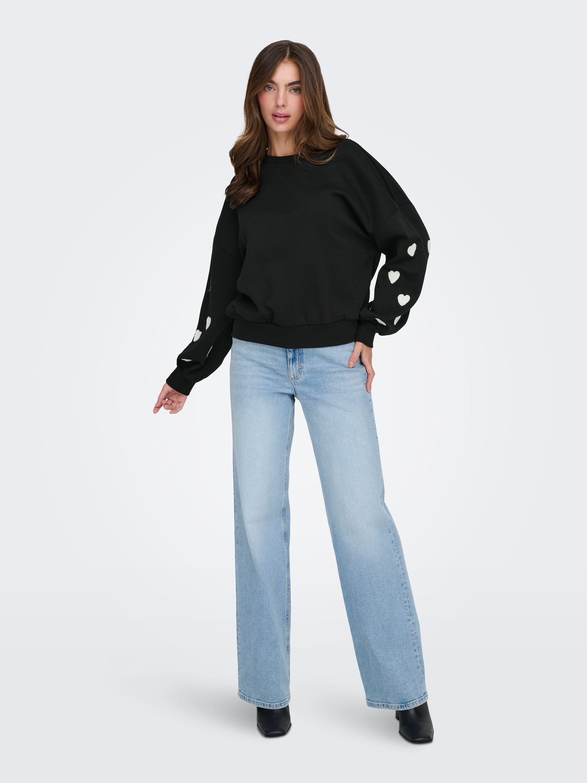 ONLY Sweatshirt »ONLMACY L/S O-NECK BOX CC SWT«
