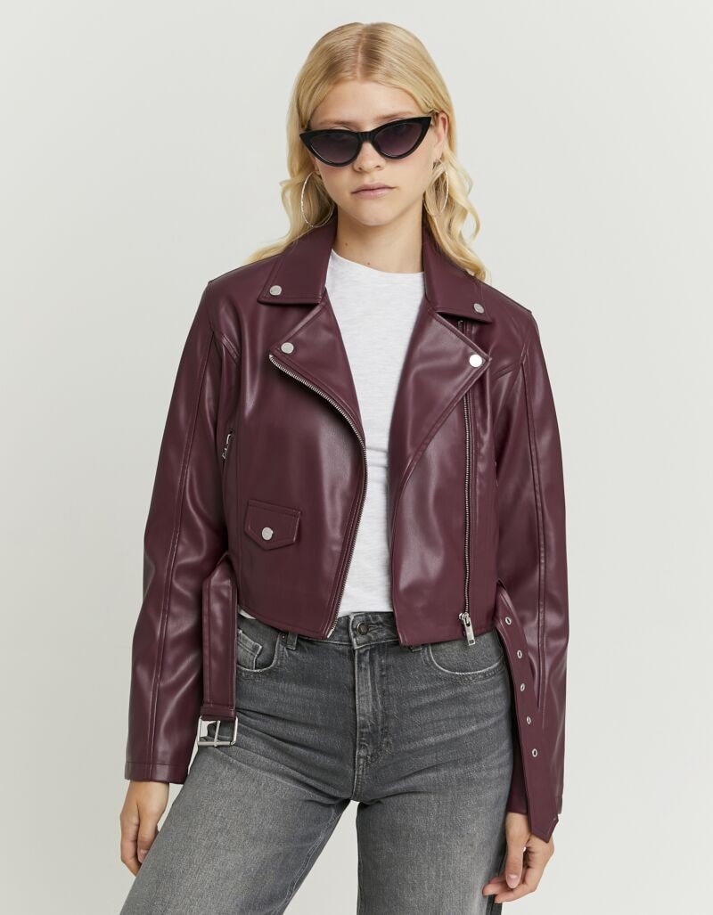 Tally Weijl Lederimitatjacke »SJAPUSILOTB« aus Lederimitat im Bikerstil