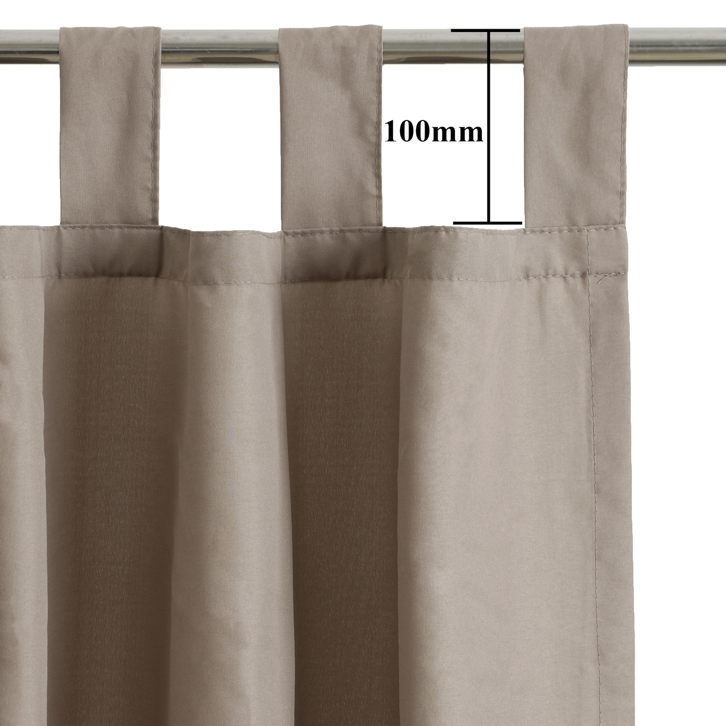 GOODproduct Vorhang »Parry« Schlaufen 2 Stk. tlg. 2-er Set, blickdicht, monochrom, basic