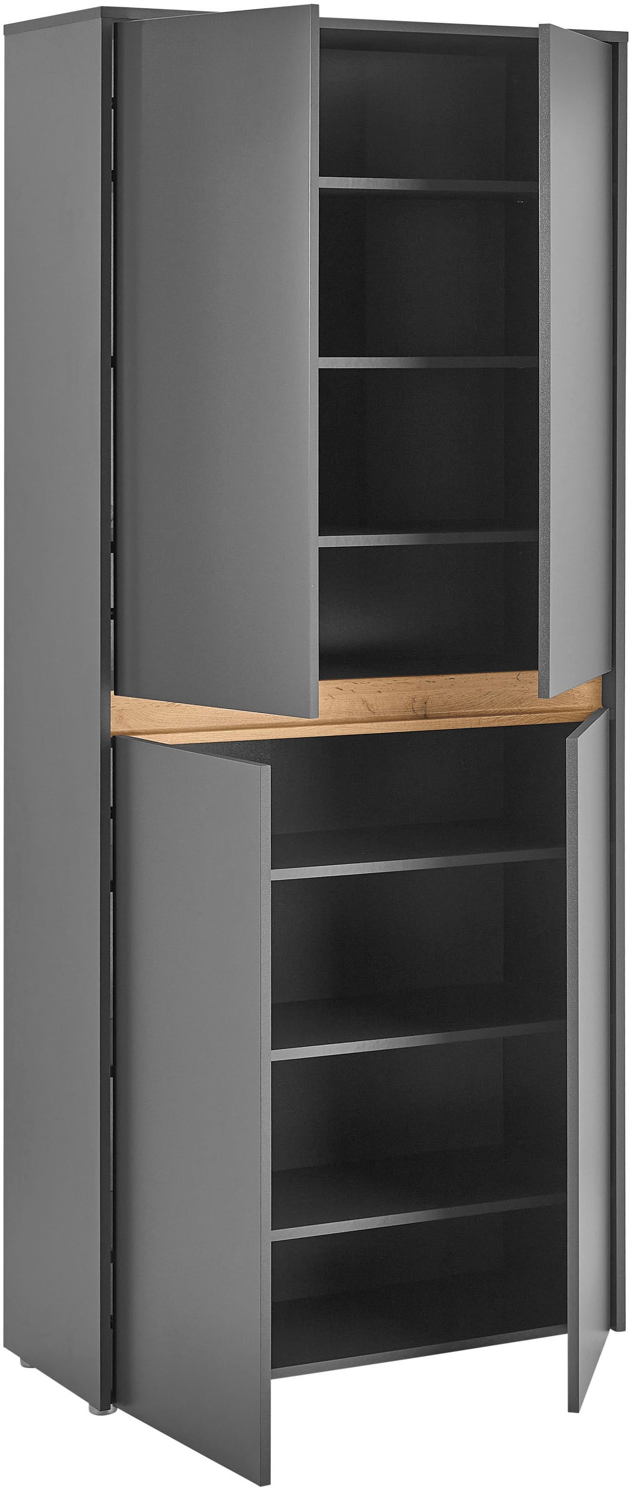Home affaire Armoire à chaussures »City/Giron, modernes Schuhregal, Schrank für 32 Schuhe, Schuhkommode« huit compartiments à chaussures, beaucoup de rangement, 93 cm de large