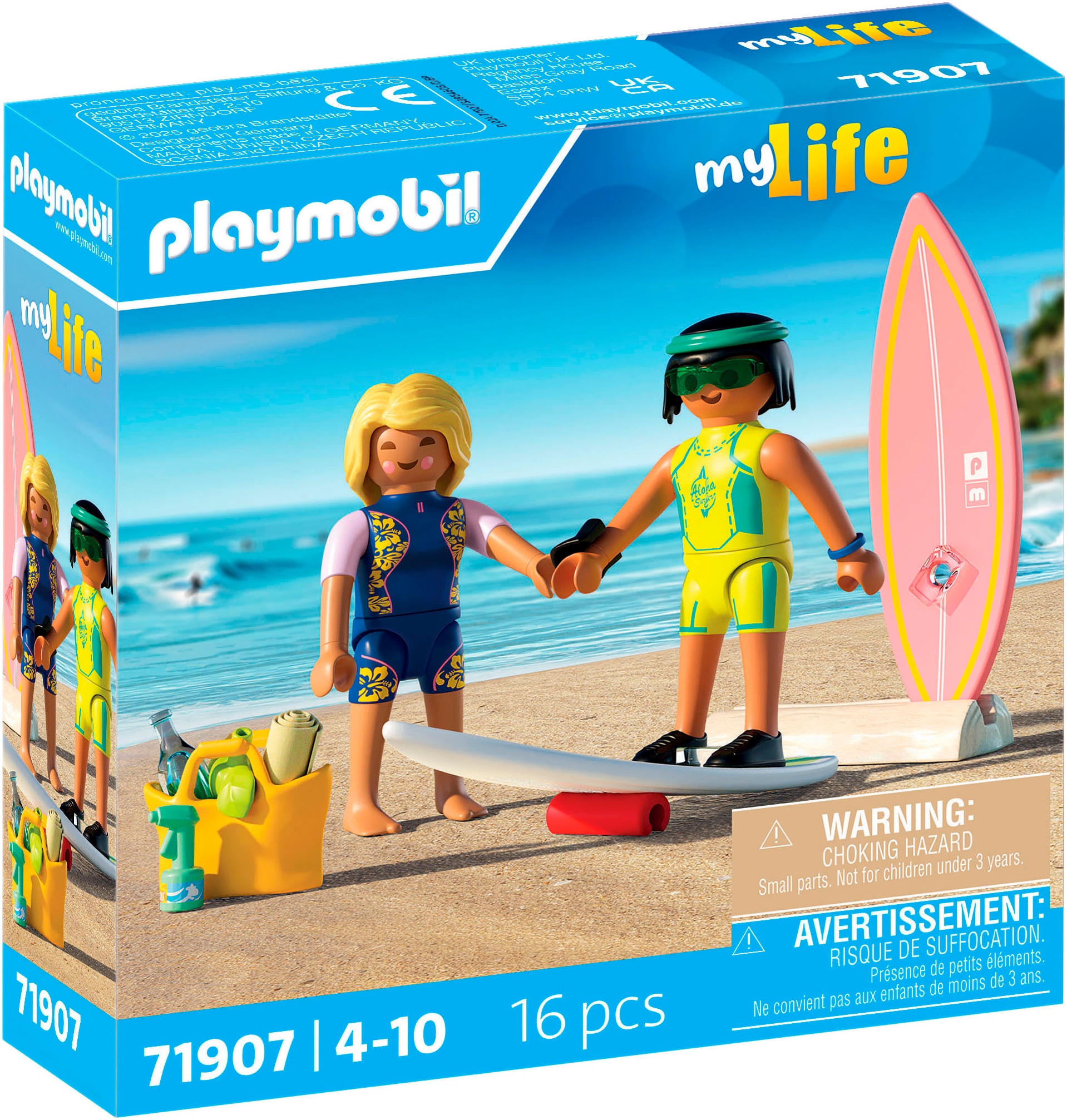 Playmobil® Konstruktions-Spielset »Kleine Surfschule (71907), My Life« Made in Europe