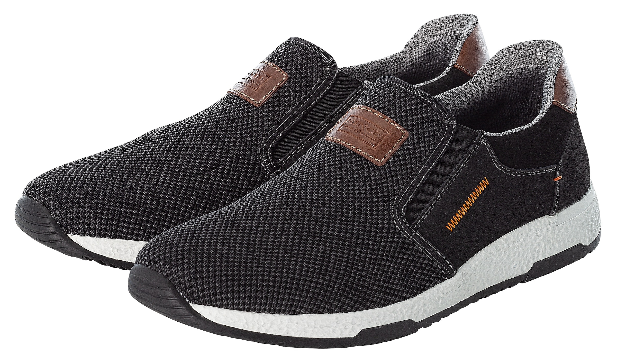 Rieker Slip-On Sneaker  Casual Slipper, Freizeitschuh, Schlupfschuh mit Kontrastnaht