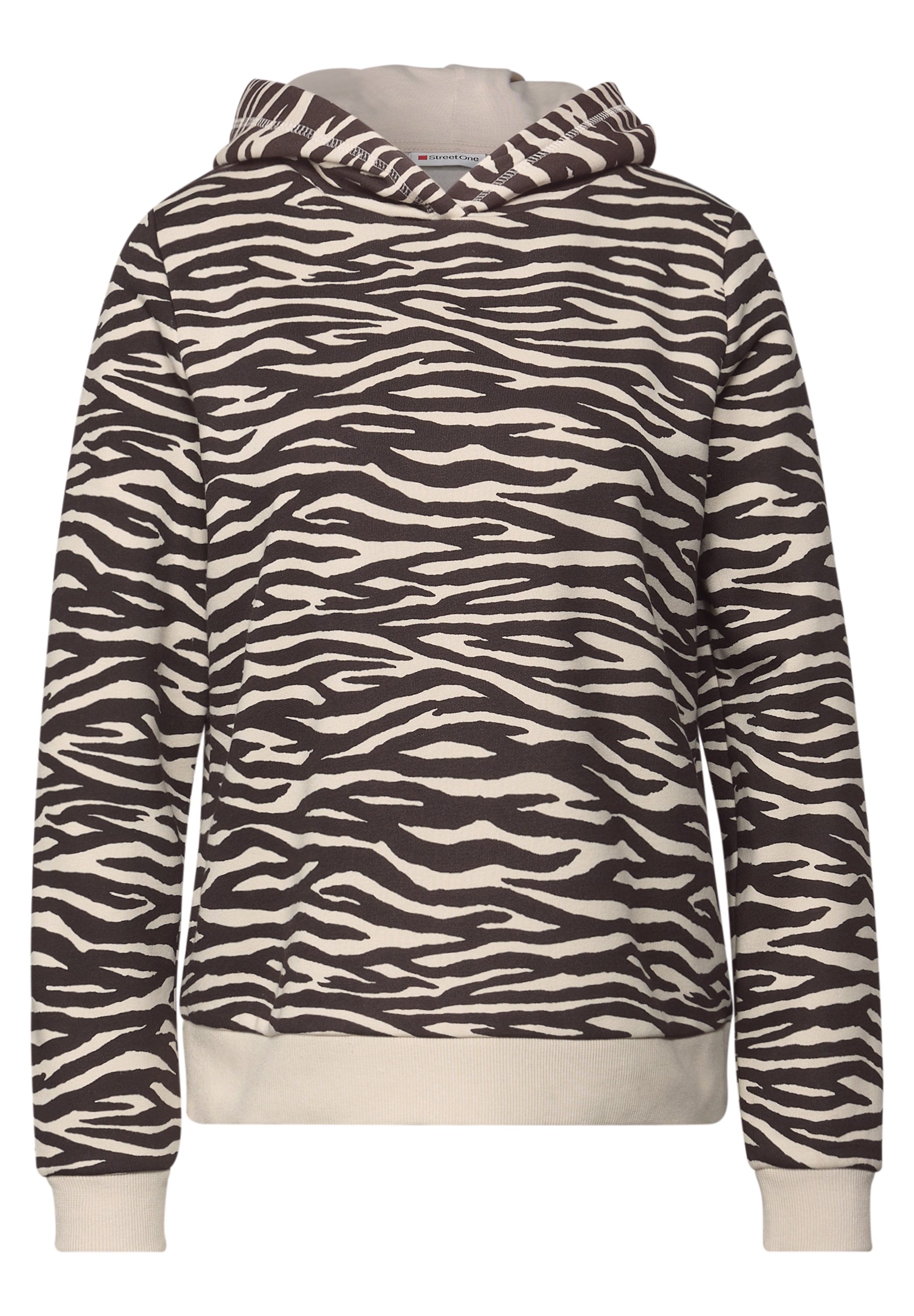 STREET ONE Kapuzensweatshirt , mit Animal-Print
