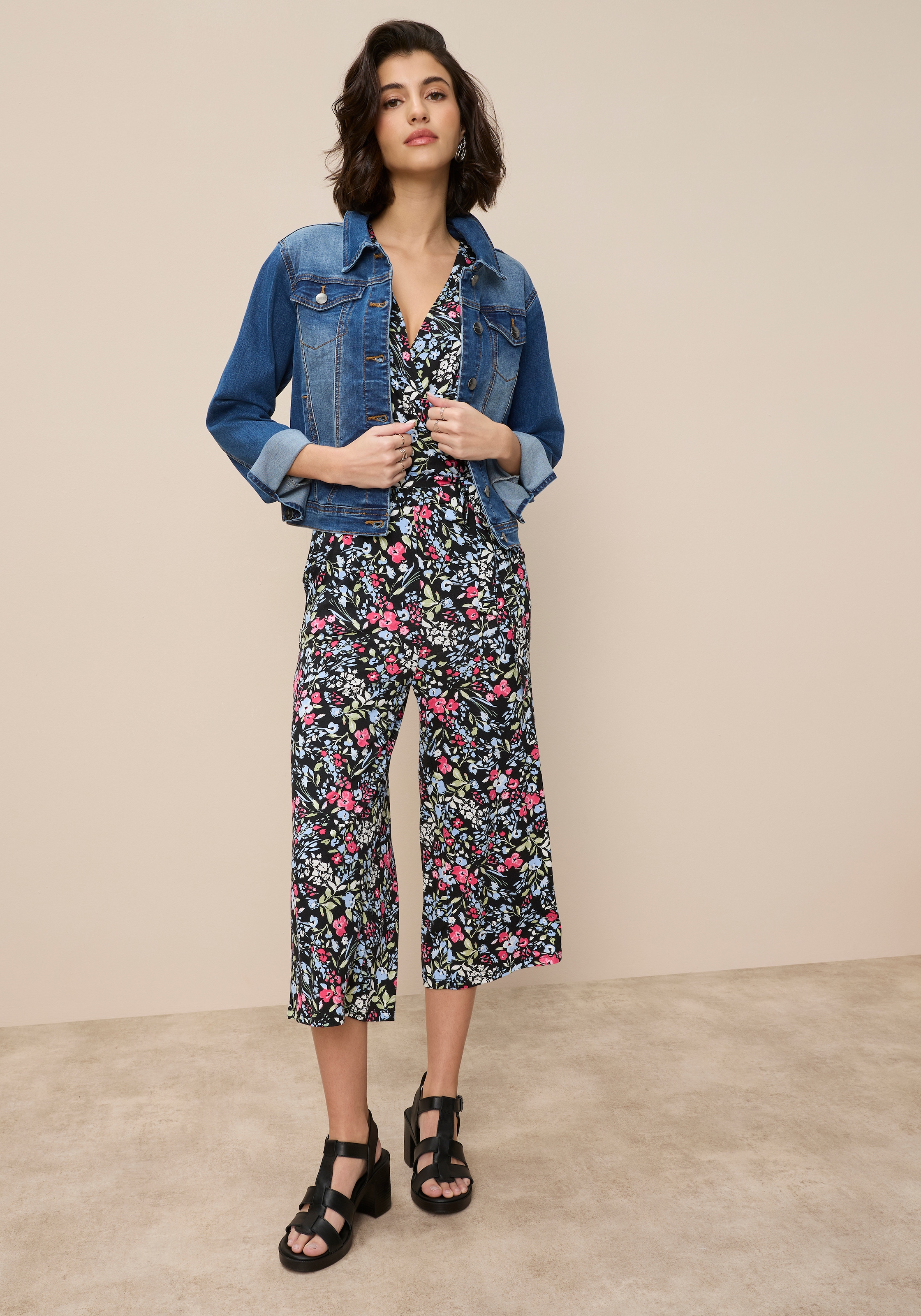 Tamaris Combinaison culotte mit Bindegürtel