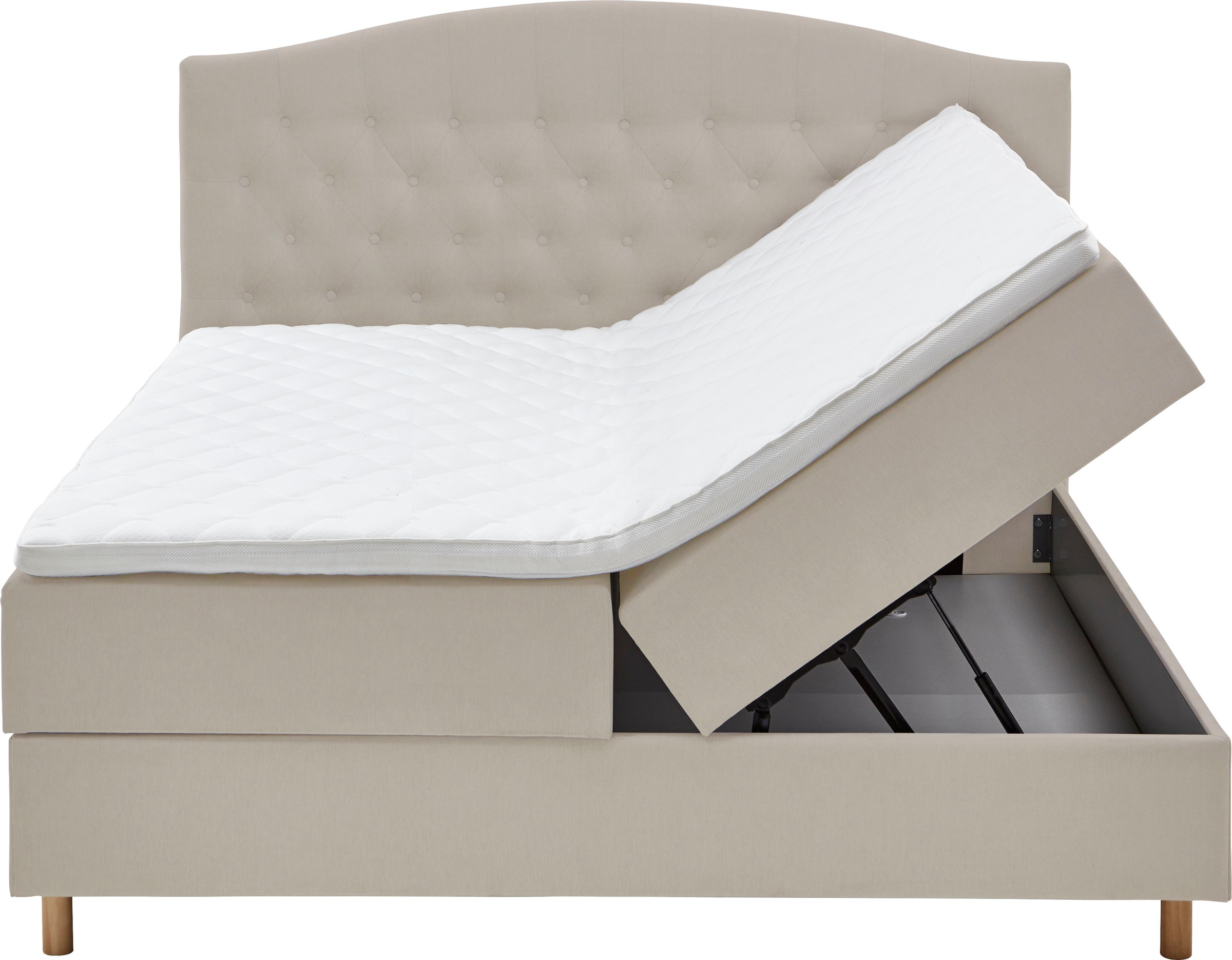 Home affaire Lit de boxe »Piemont« mit Bettkasten und Topper