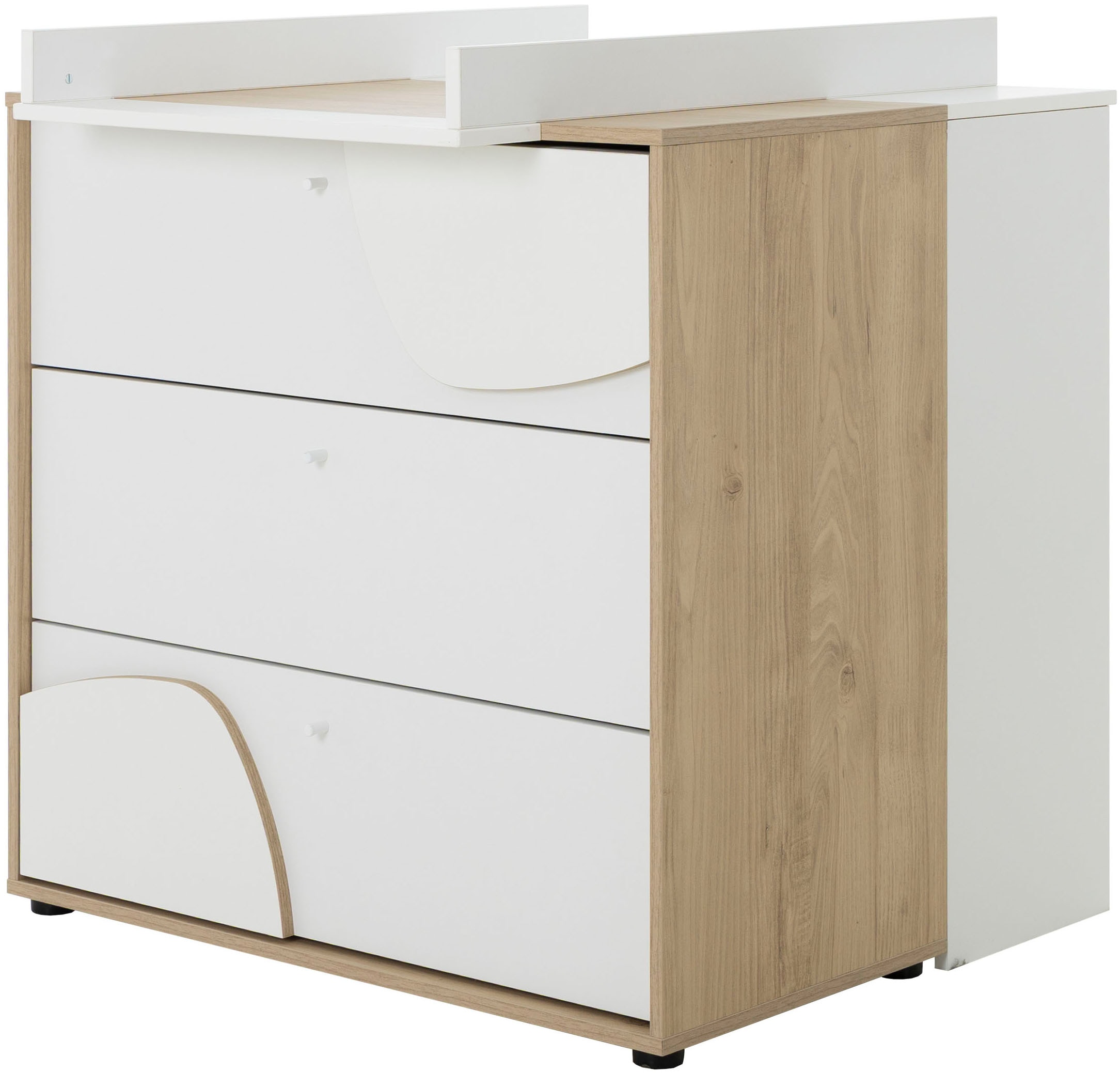 Gami Commode à langer »BASILE Wickelkommode« bis 100 kilos praktische und funktionale Aufbewahrungslösung 91 cm